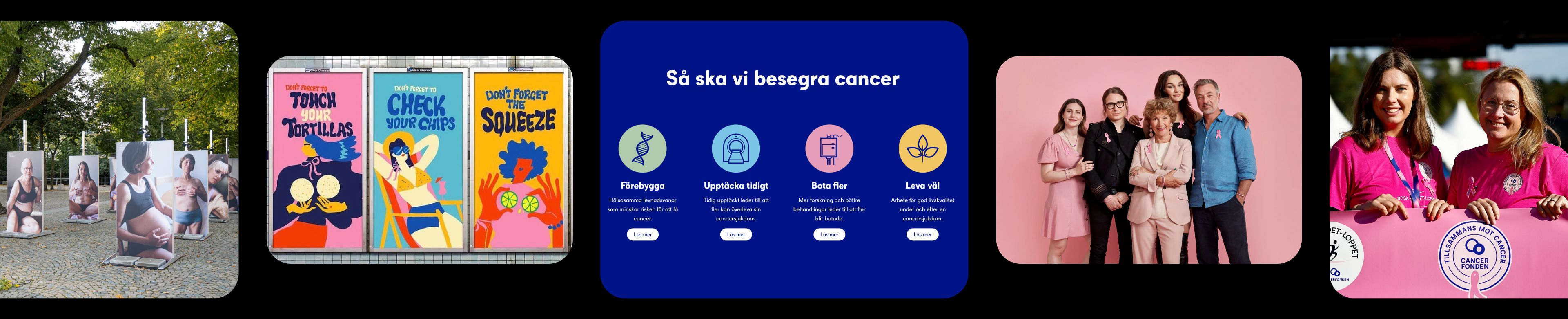 Sample footballer imagery from Cancerfonden's stories and reports built with Shorthand.