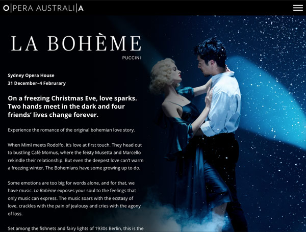 A section from one of Opera Australia's stories