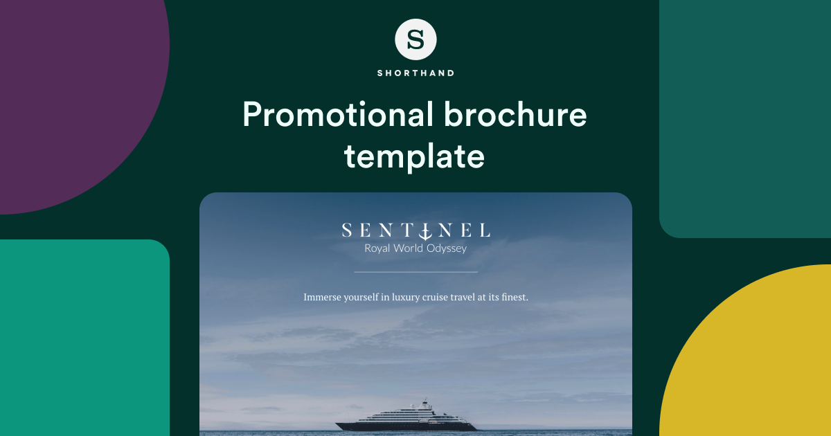 Promotional brochure template | Shorthand