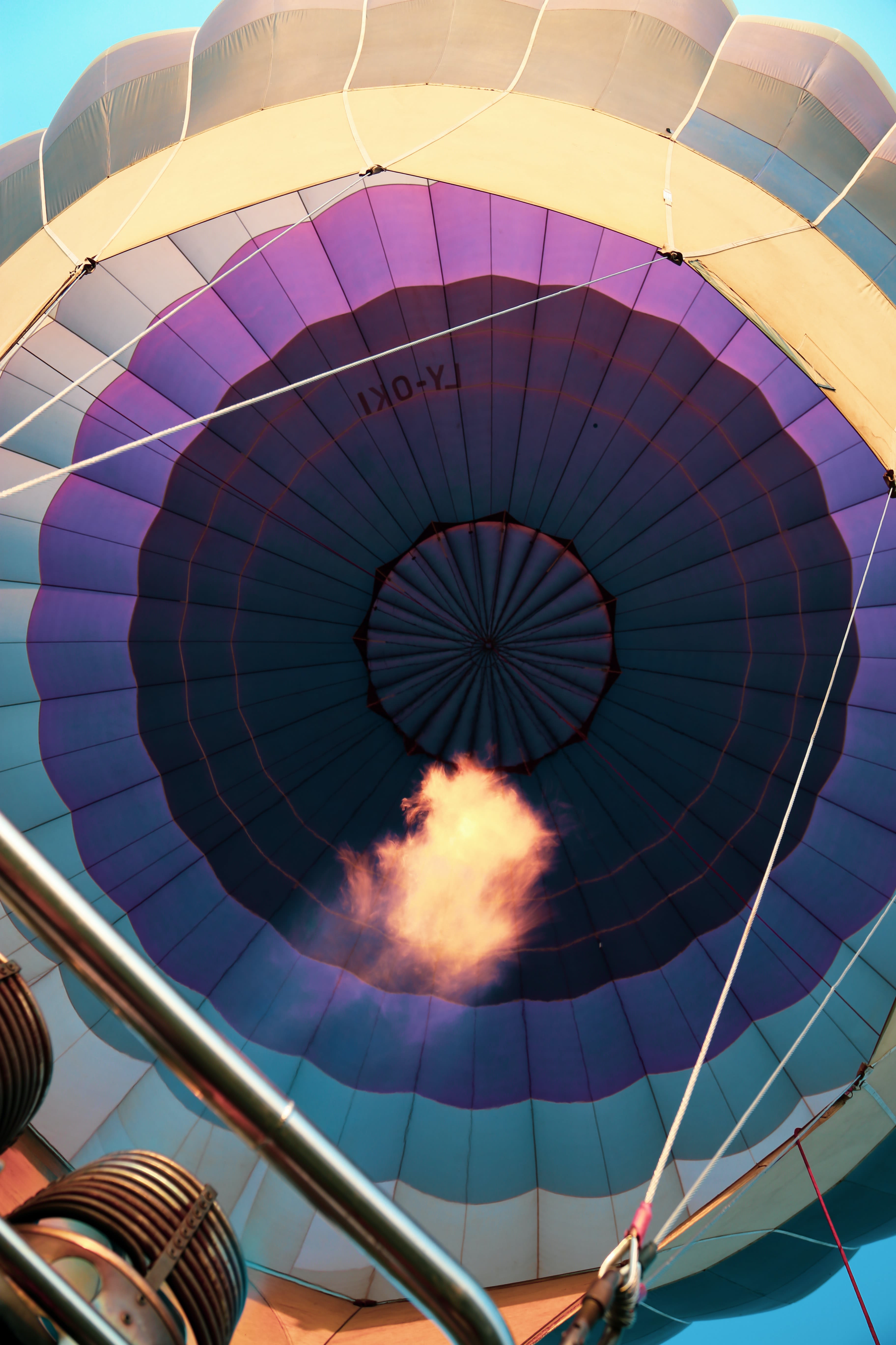 orange hot air balloon