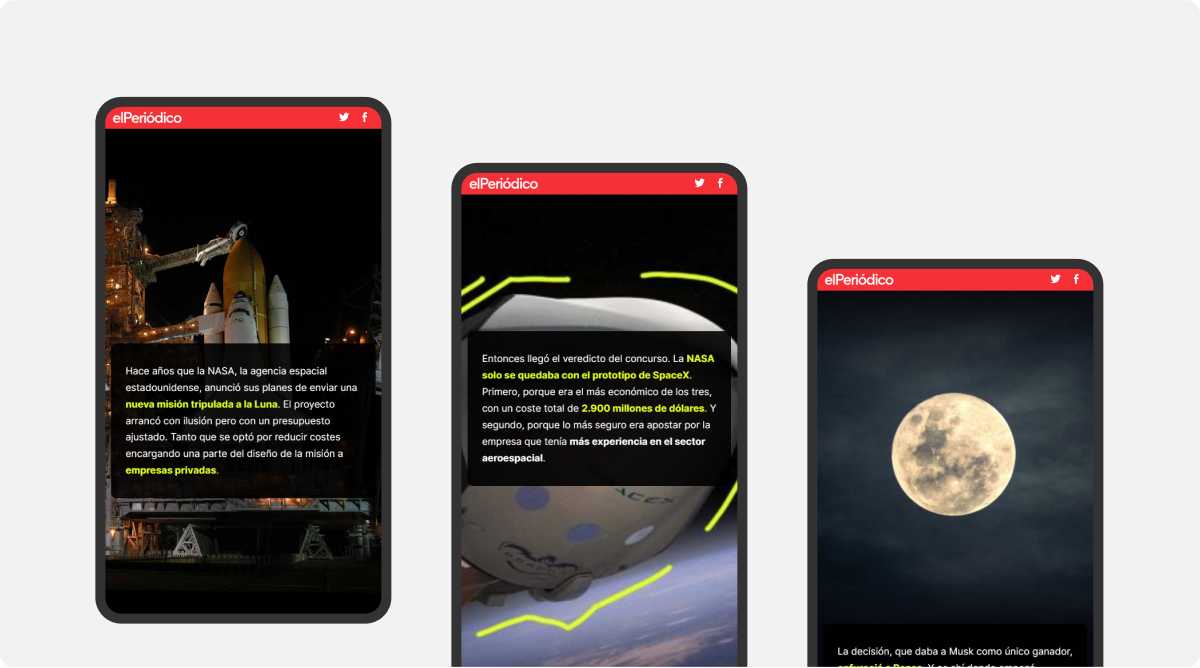 A story by El Periódico, rendering responsively across all devices
