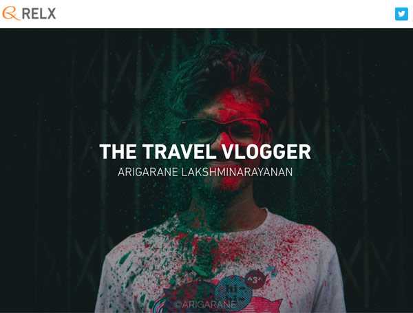 Text Over Media section from Amazing people: amazing lives, by RELX
