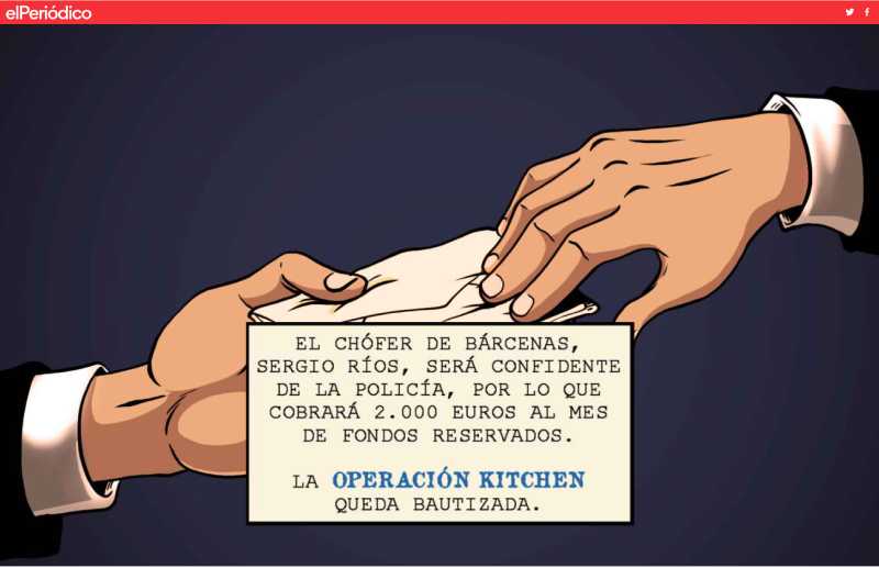 A section from one of El Periódico's stories