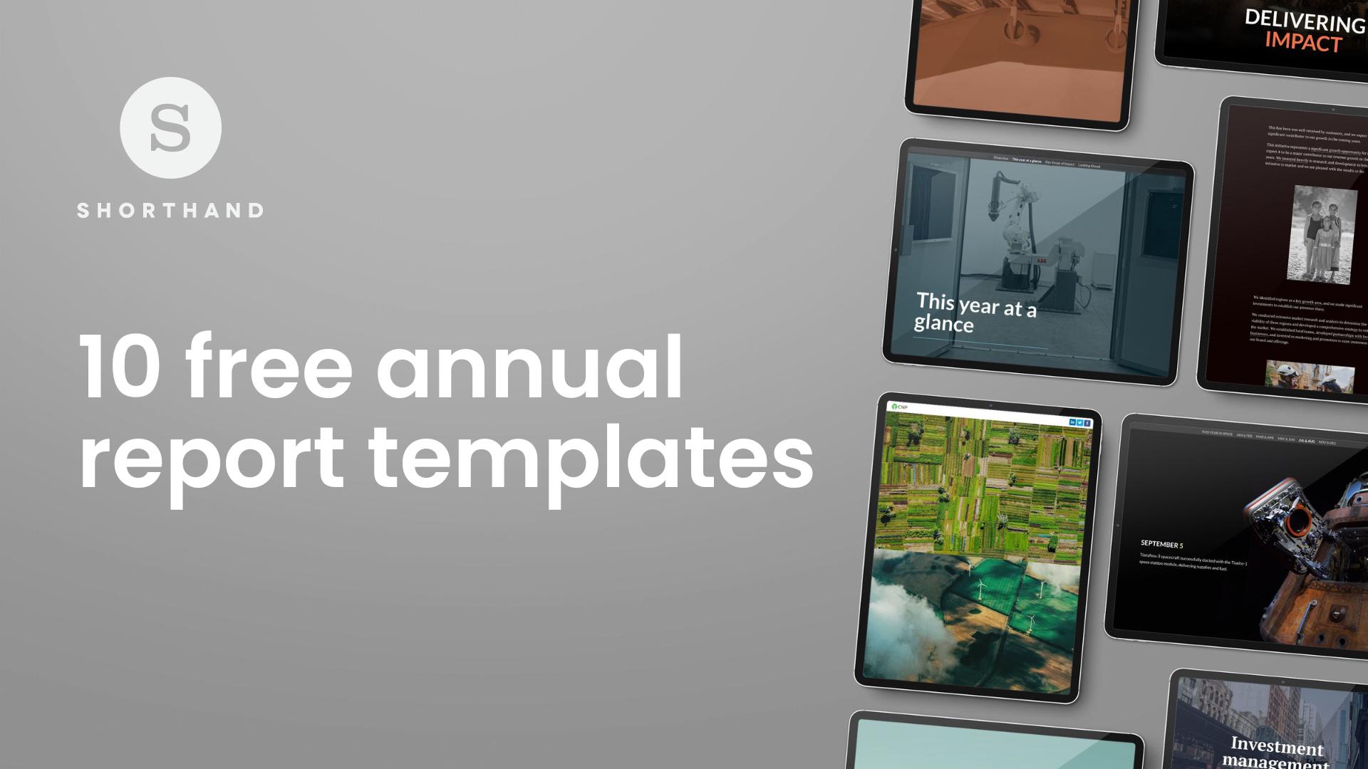 10 free annual report templates