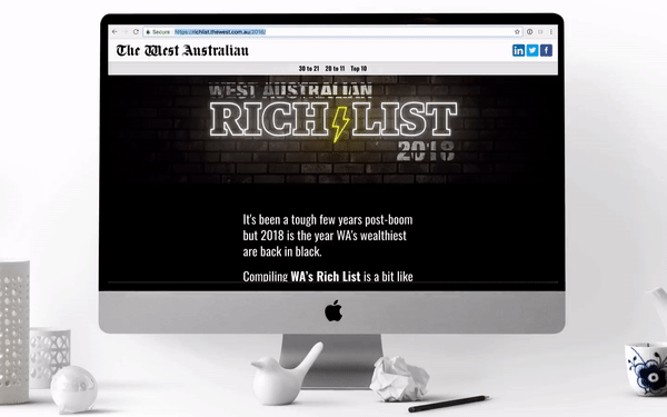 Rich List, The West Australian 