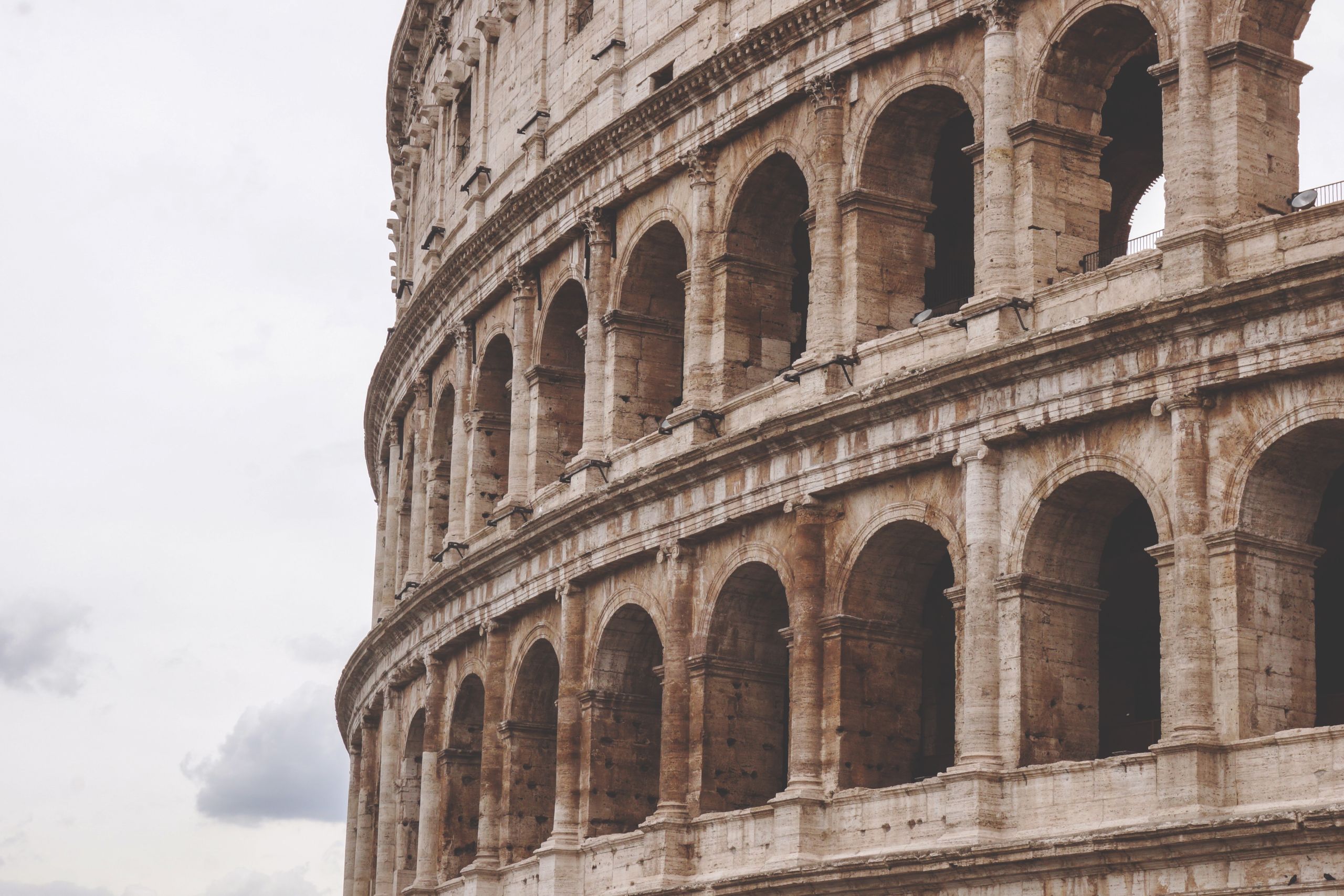 The windows of Rome's Colosseum