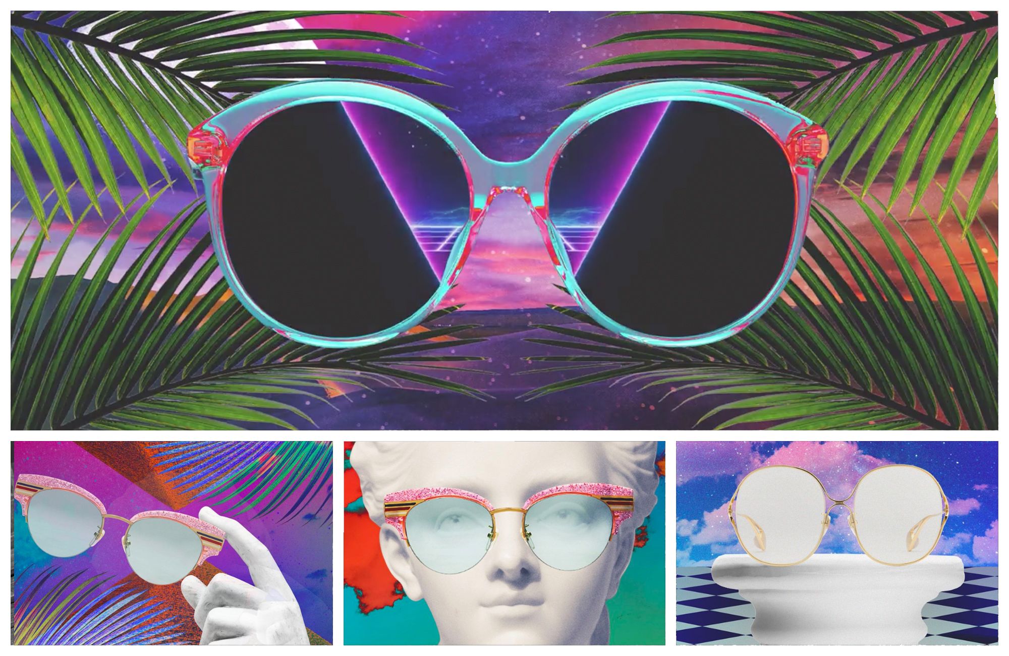 Gucci sunglasses get the star treatment in Refinery29's branded content story.