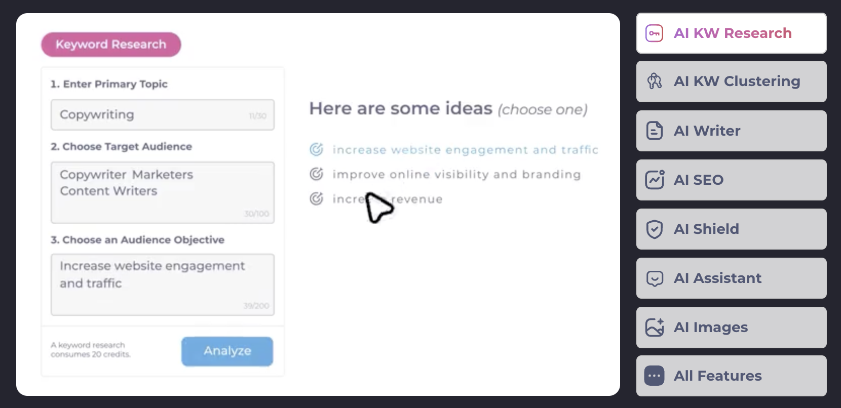 A screengrab from INK for All's website.