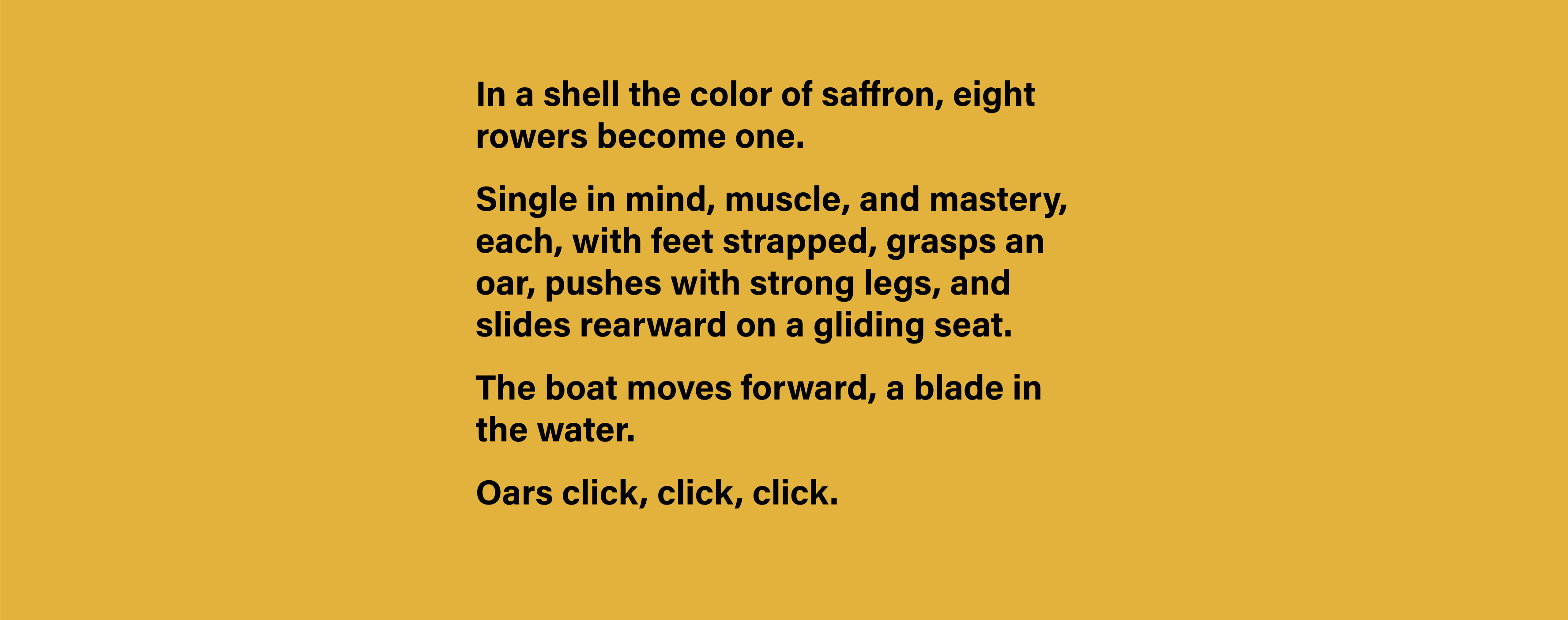 Black text on a yellow background, a screenshot example of alumni marketing magazine.