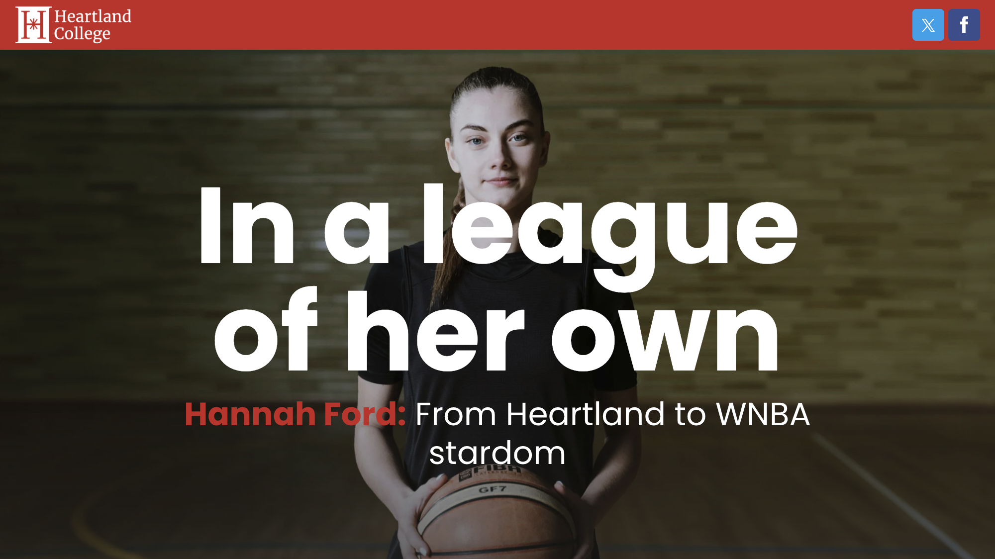 College sports player profile template