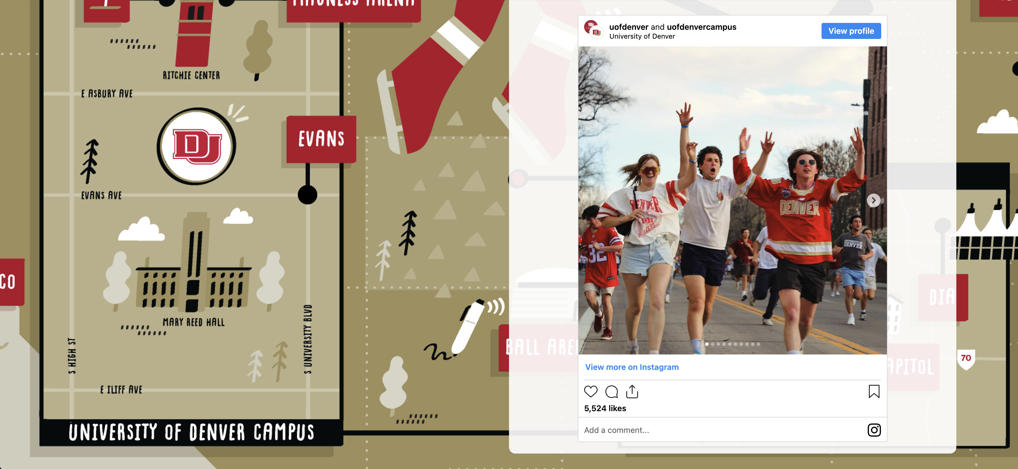 An embedded social media post in an alumni article.