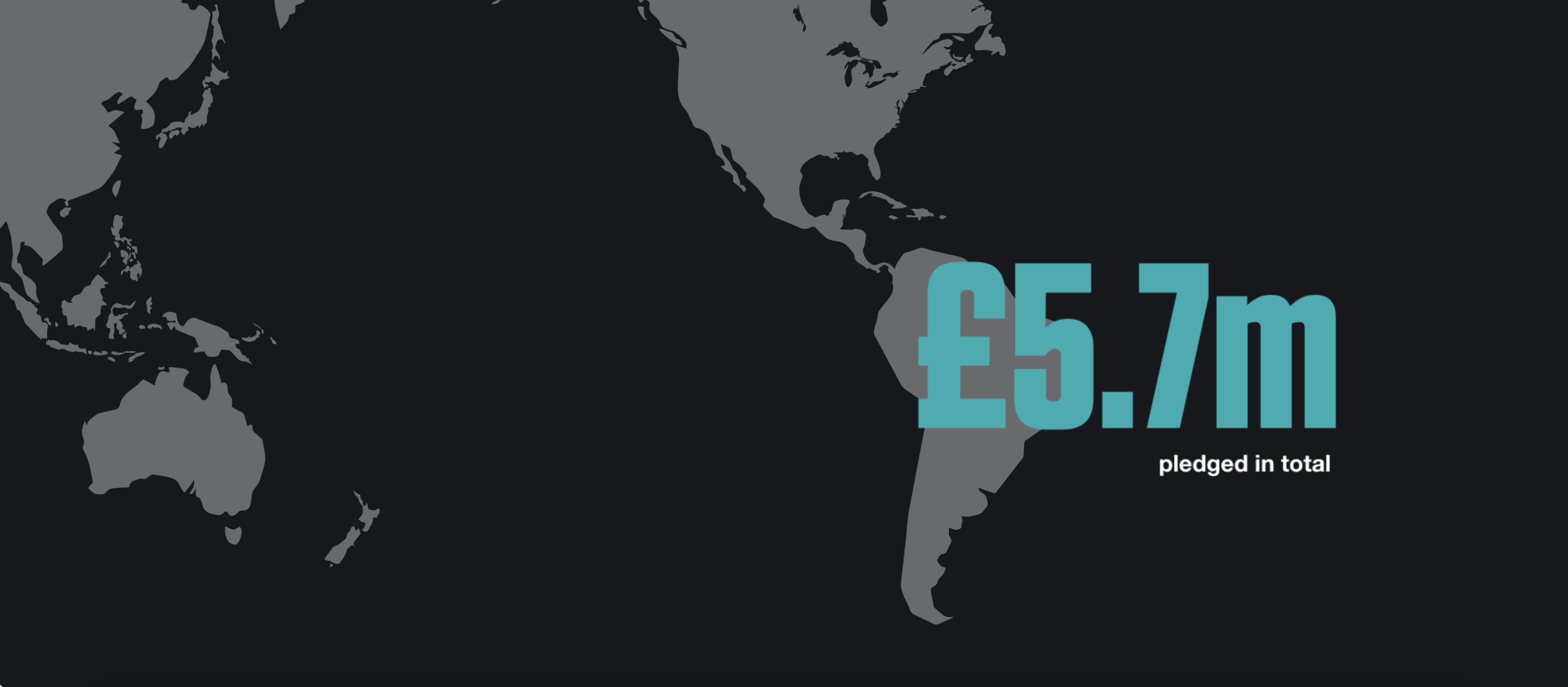 Screenshot of some data visualisation from alumni communications material.