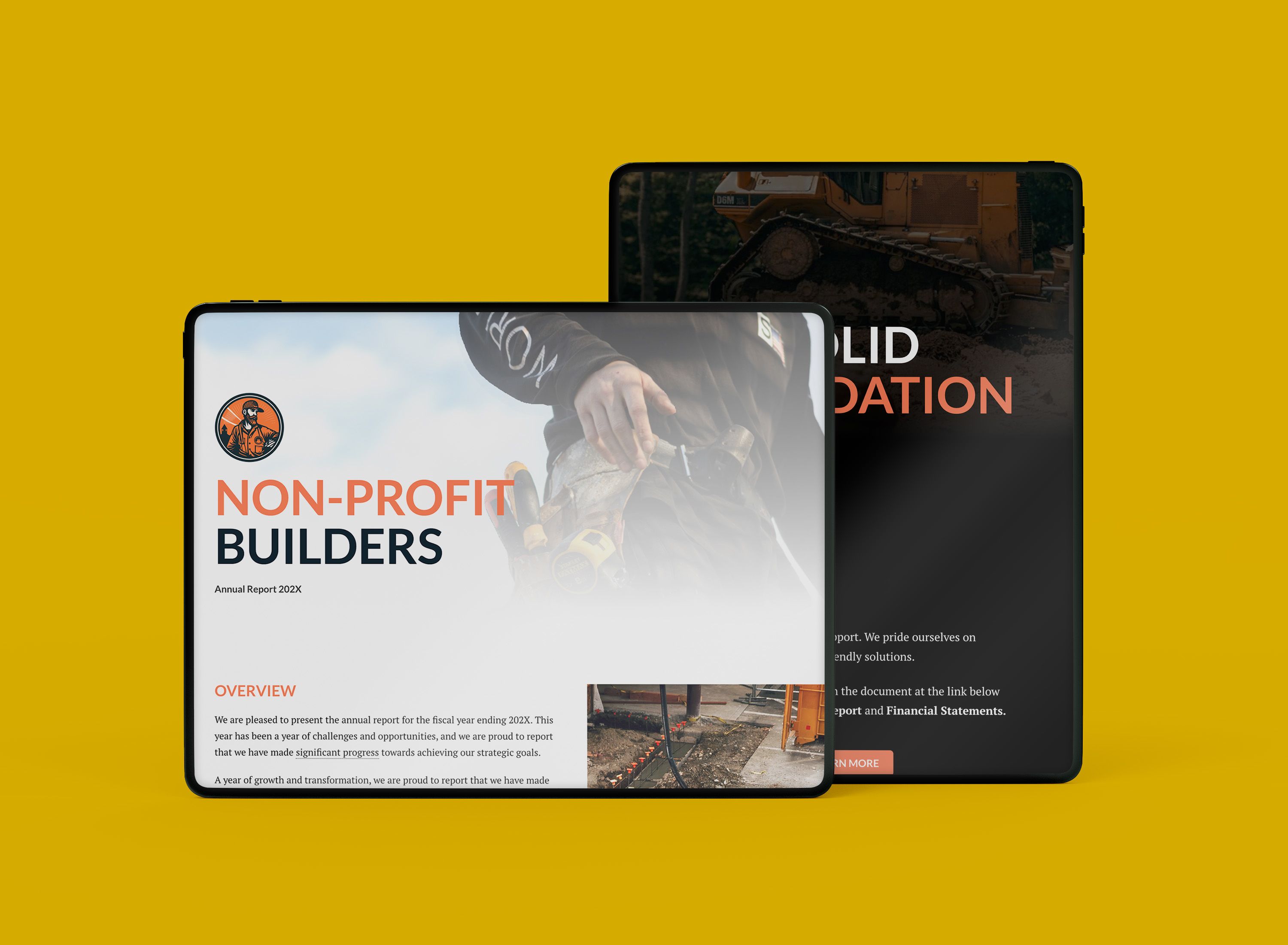 Two still images from Shorthand articles.