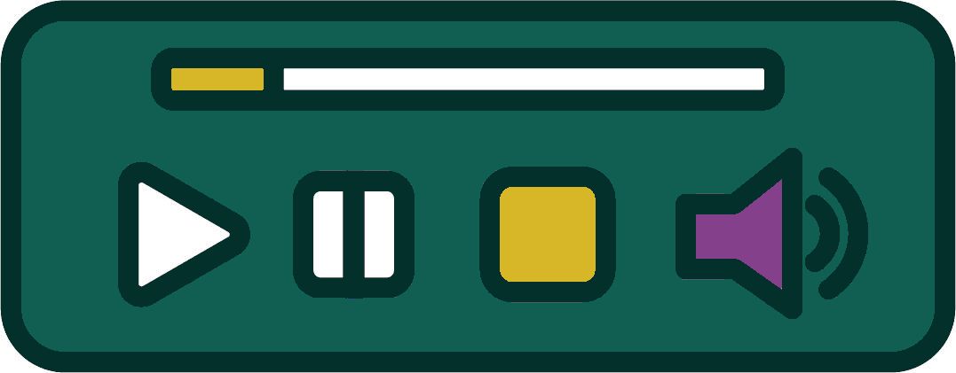 Media controls icon. 