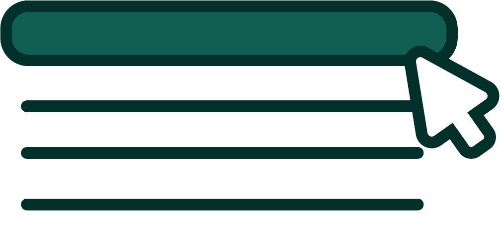 Text icon with a cursor.