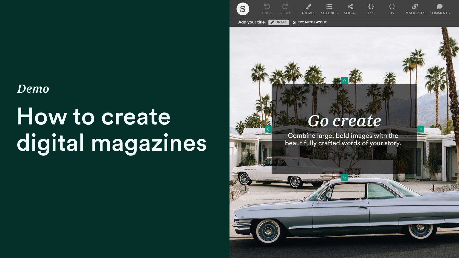 Two muscle cars in front of a white house in the desert.