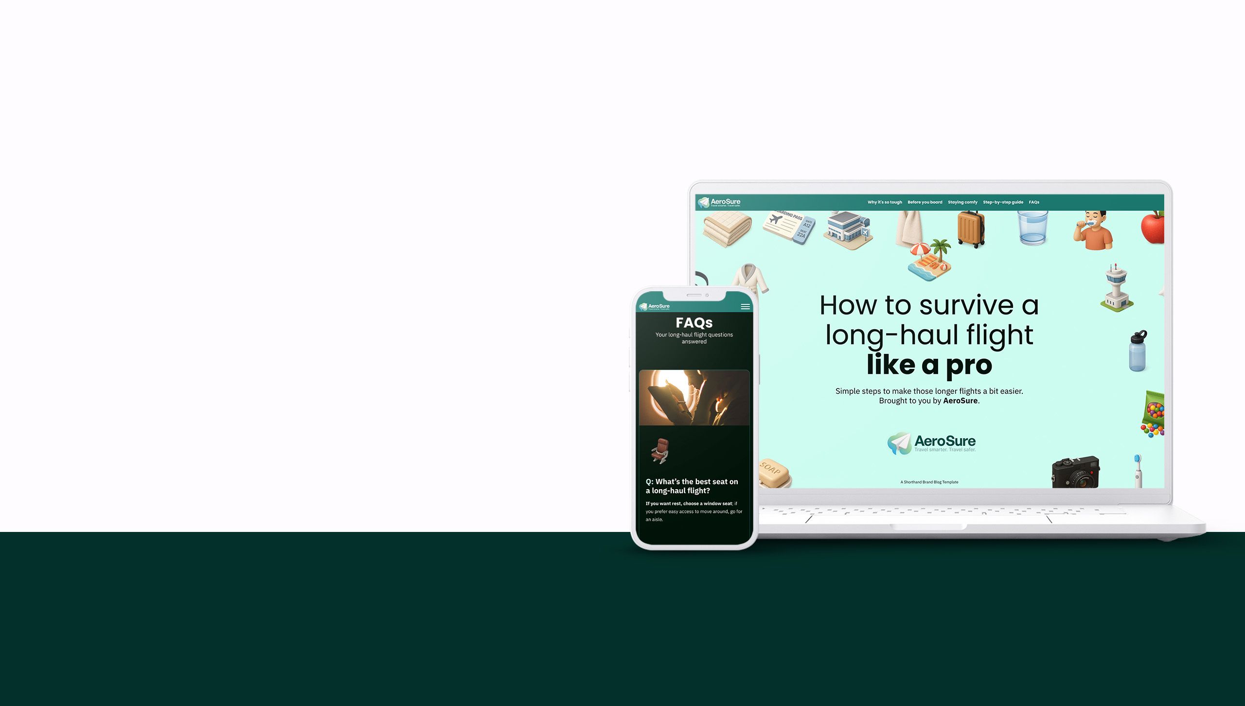 Try our brand blog template