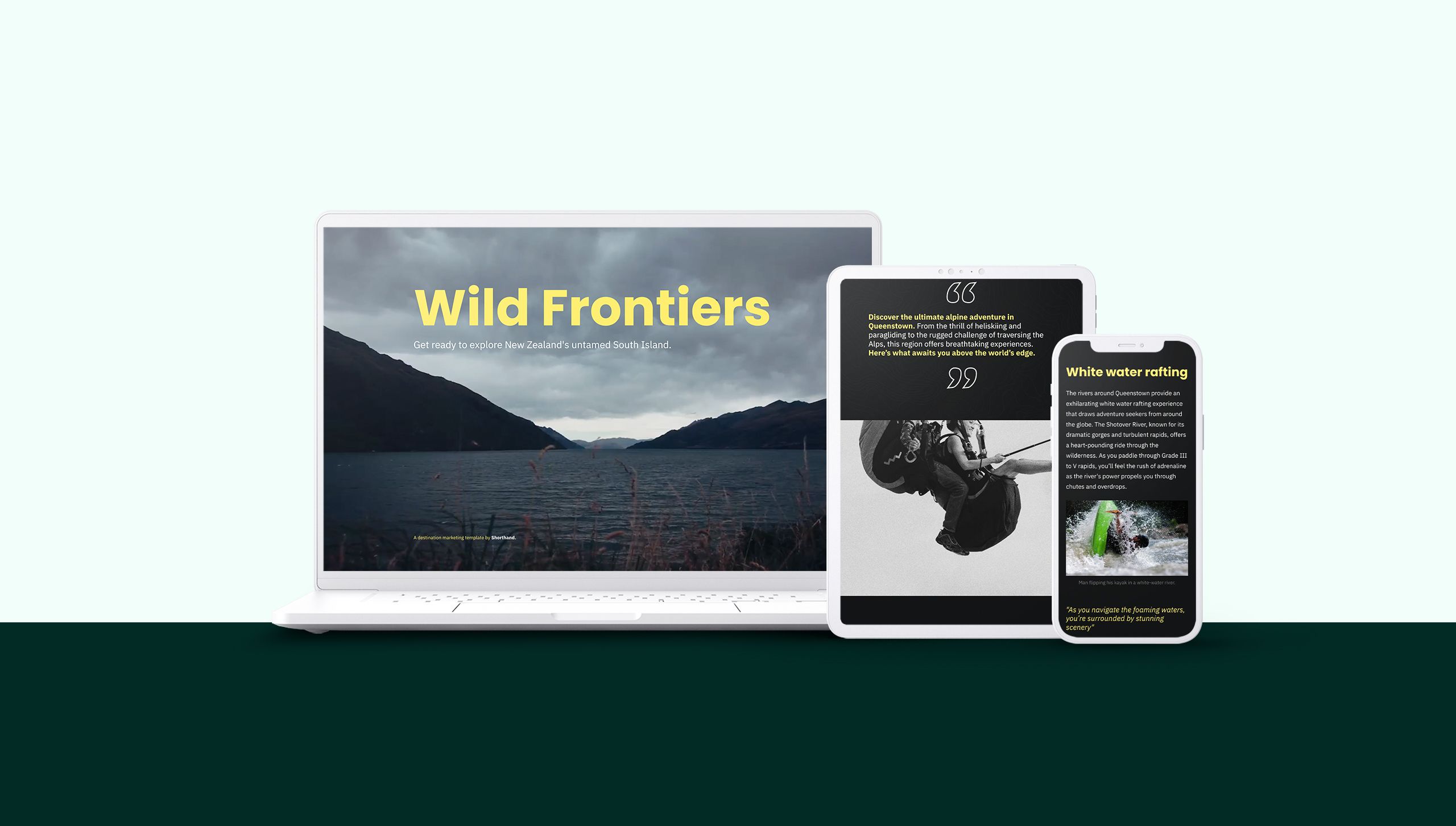 A travel magazine template