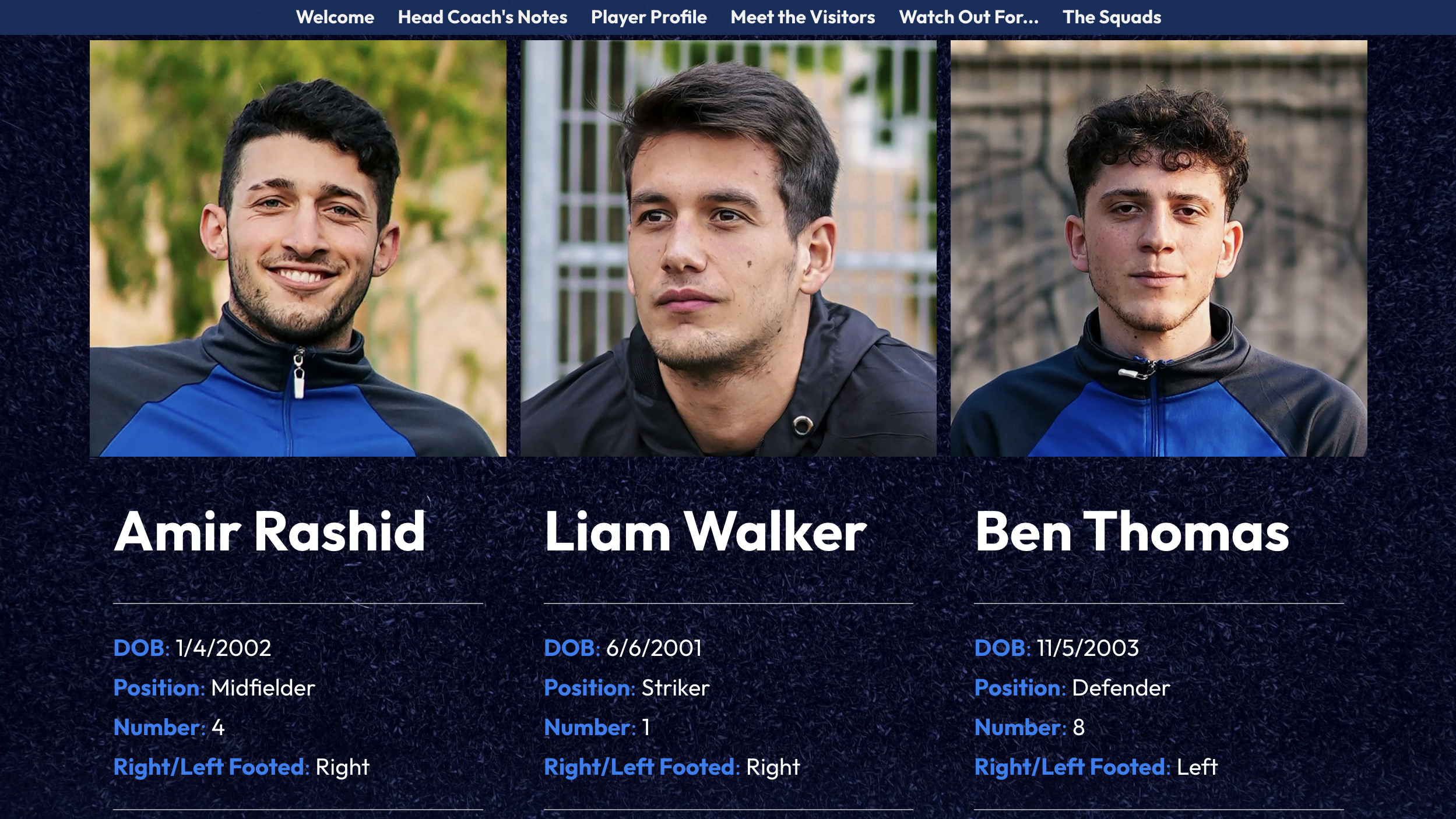 Matchday programme template