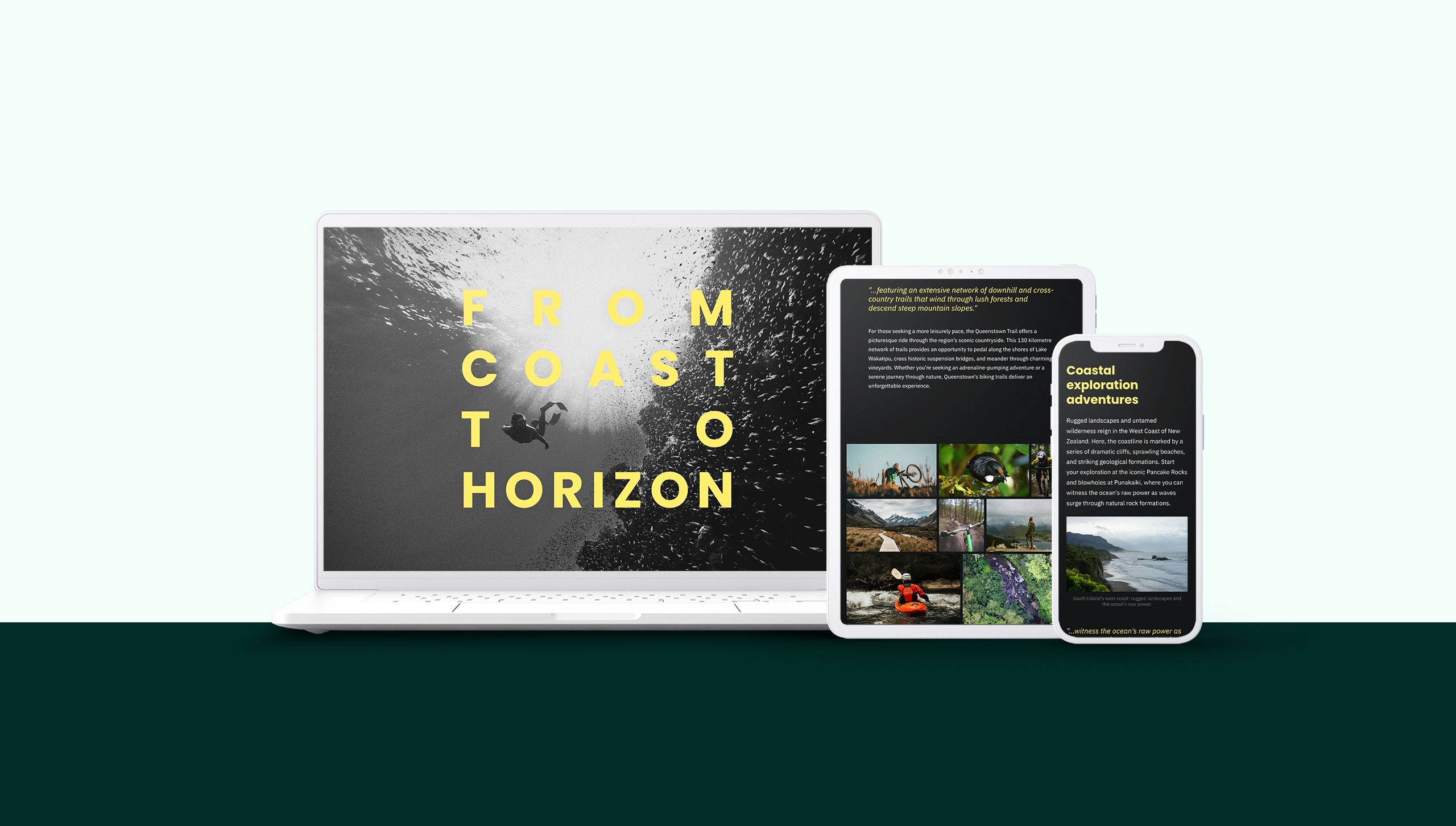 A travel magazine template