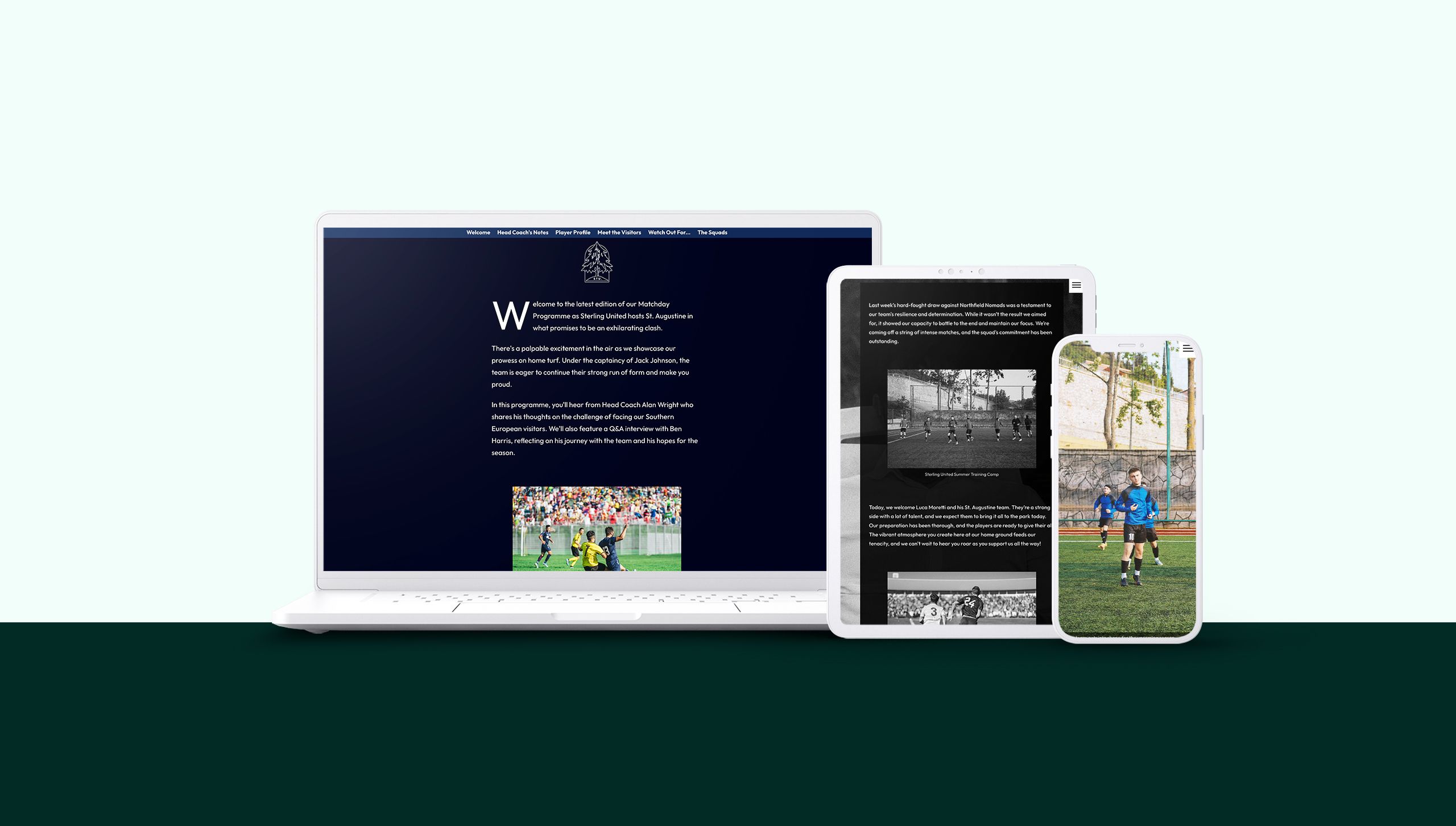 Article on soccer team