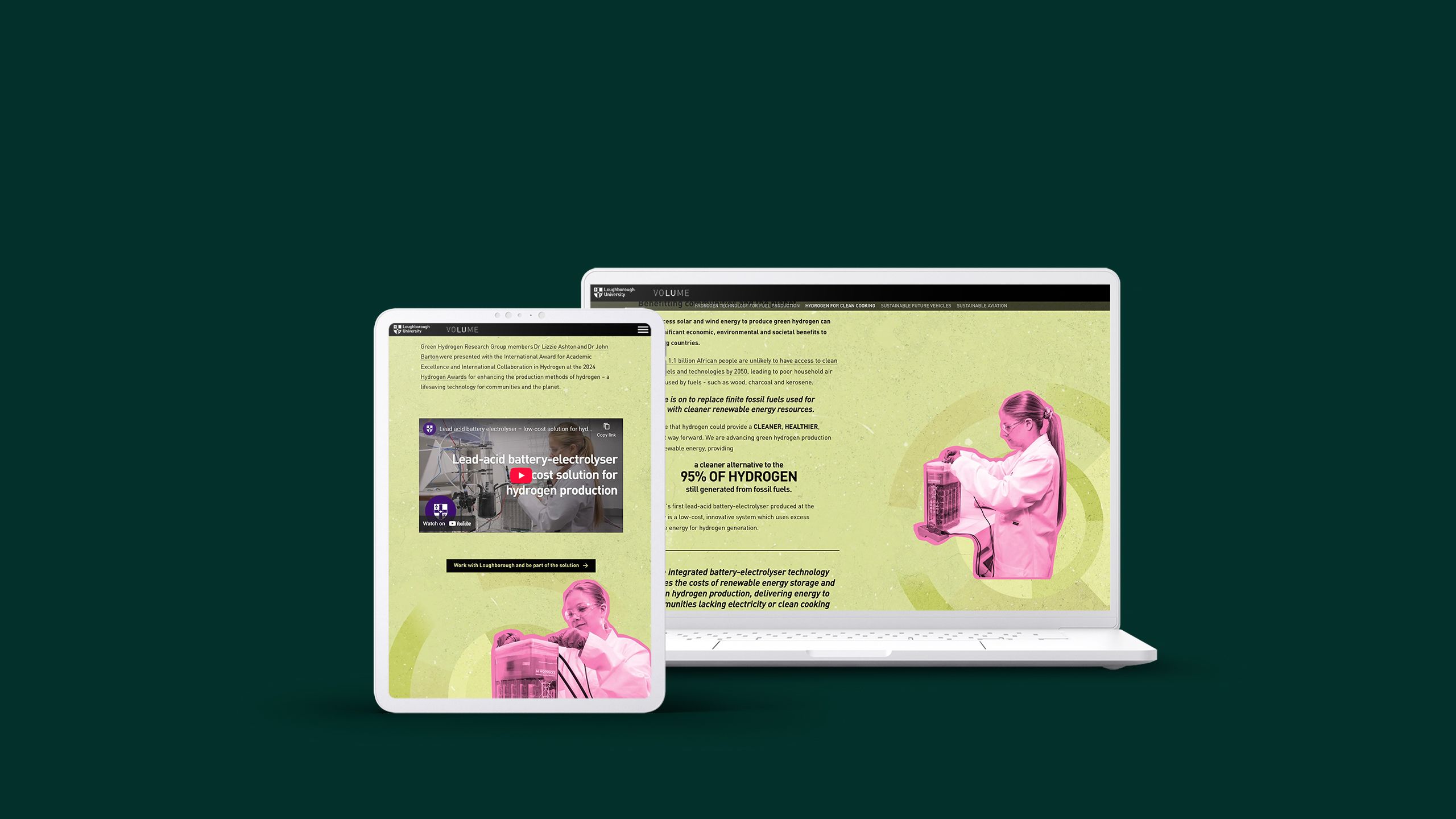 Screen showing Volume magazine