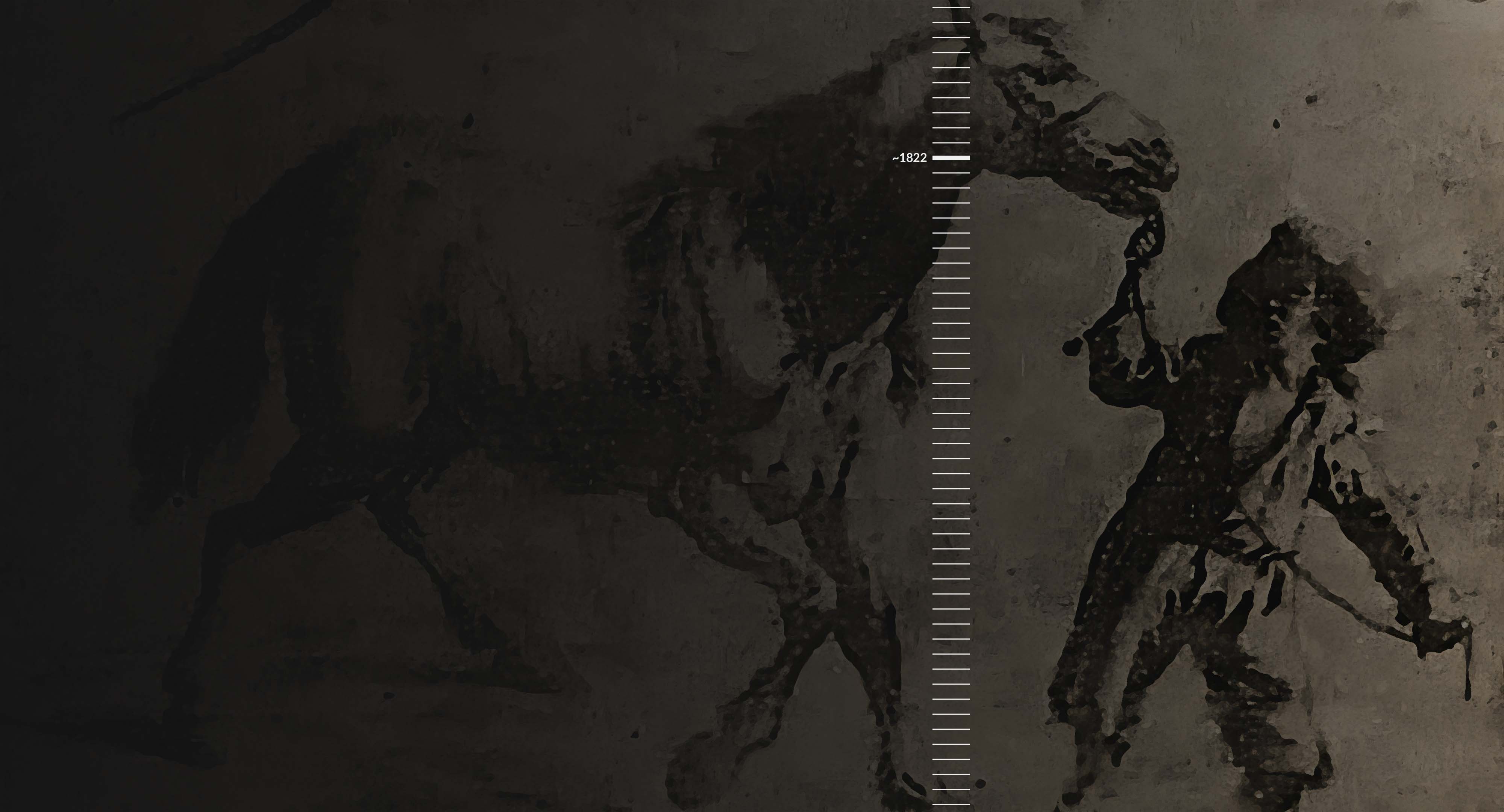 Heliograph of a boy pulling a horse.