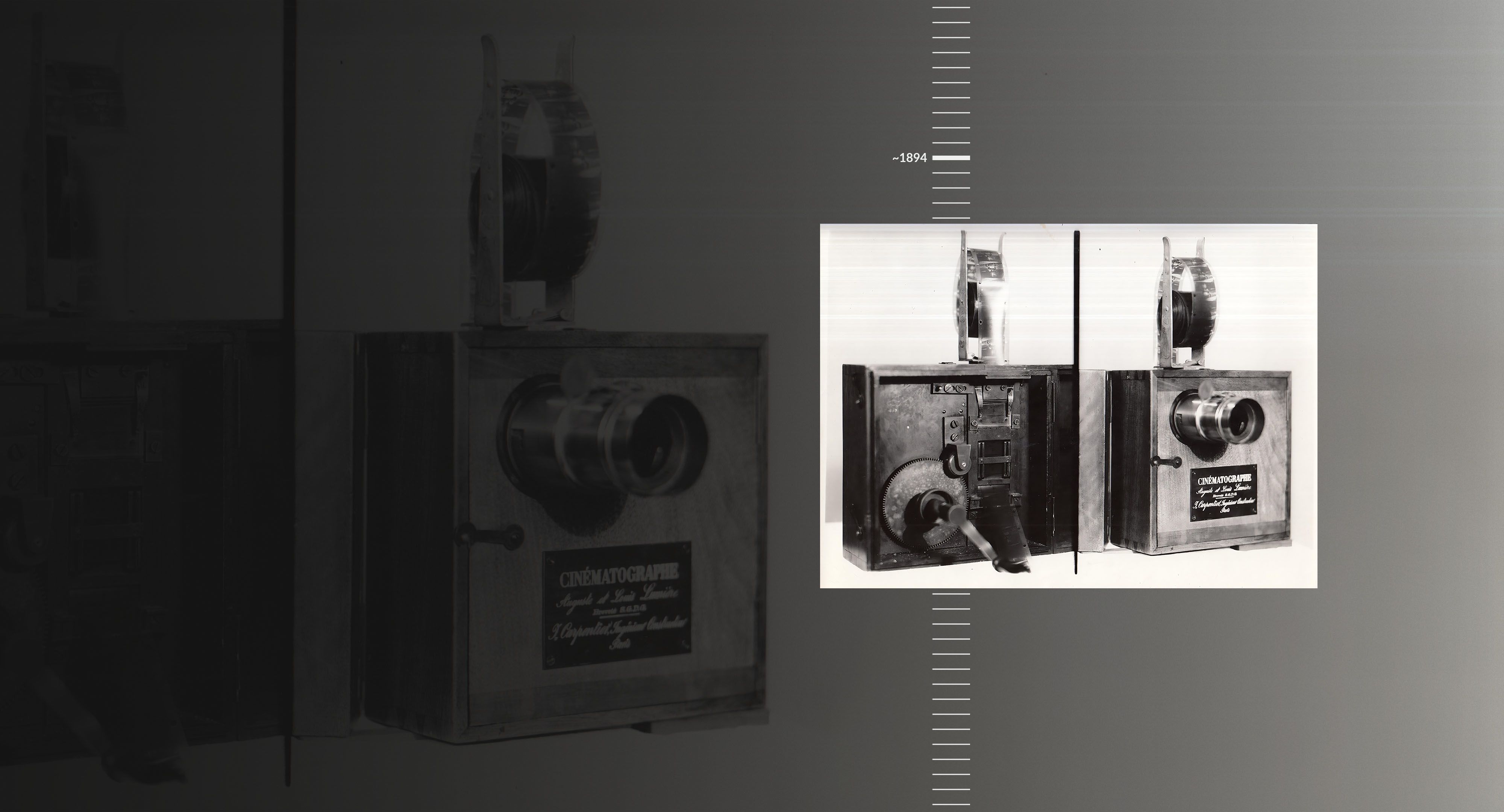 Cinematographe cross section photo.