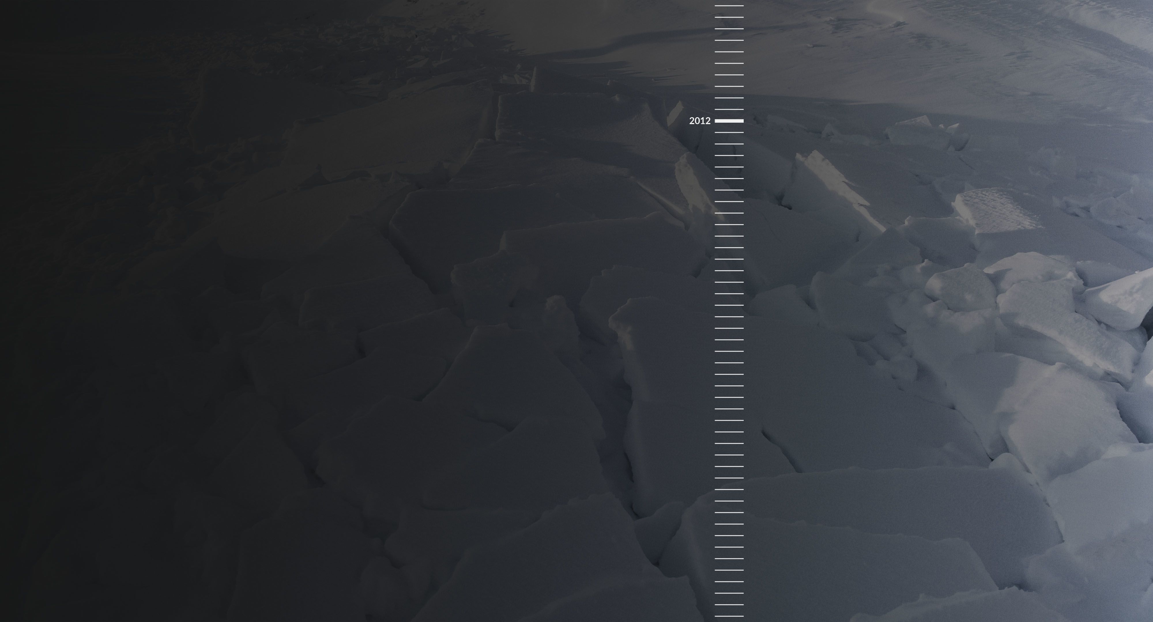 Cracked ice.