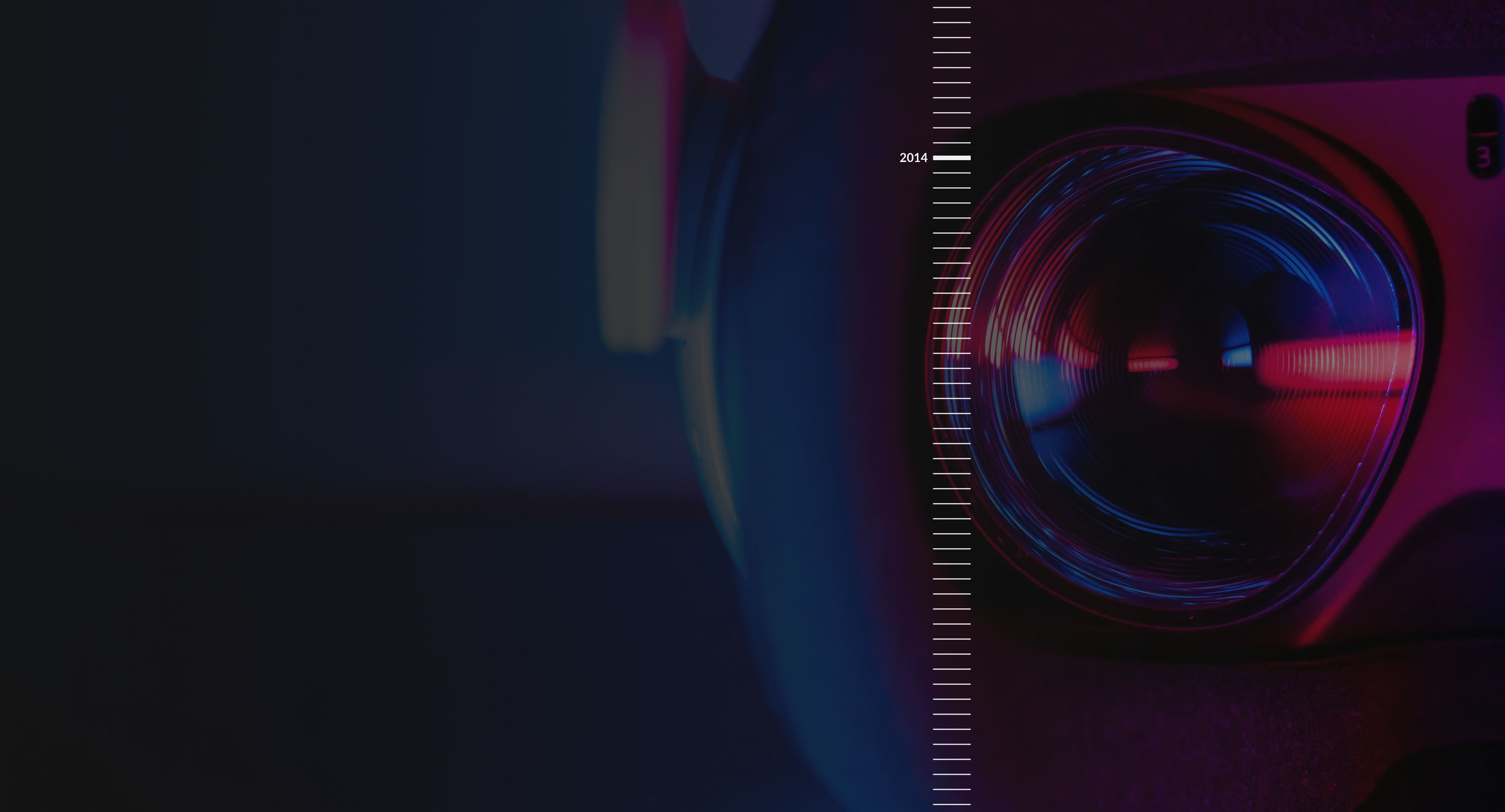 A camera lens.