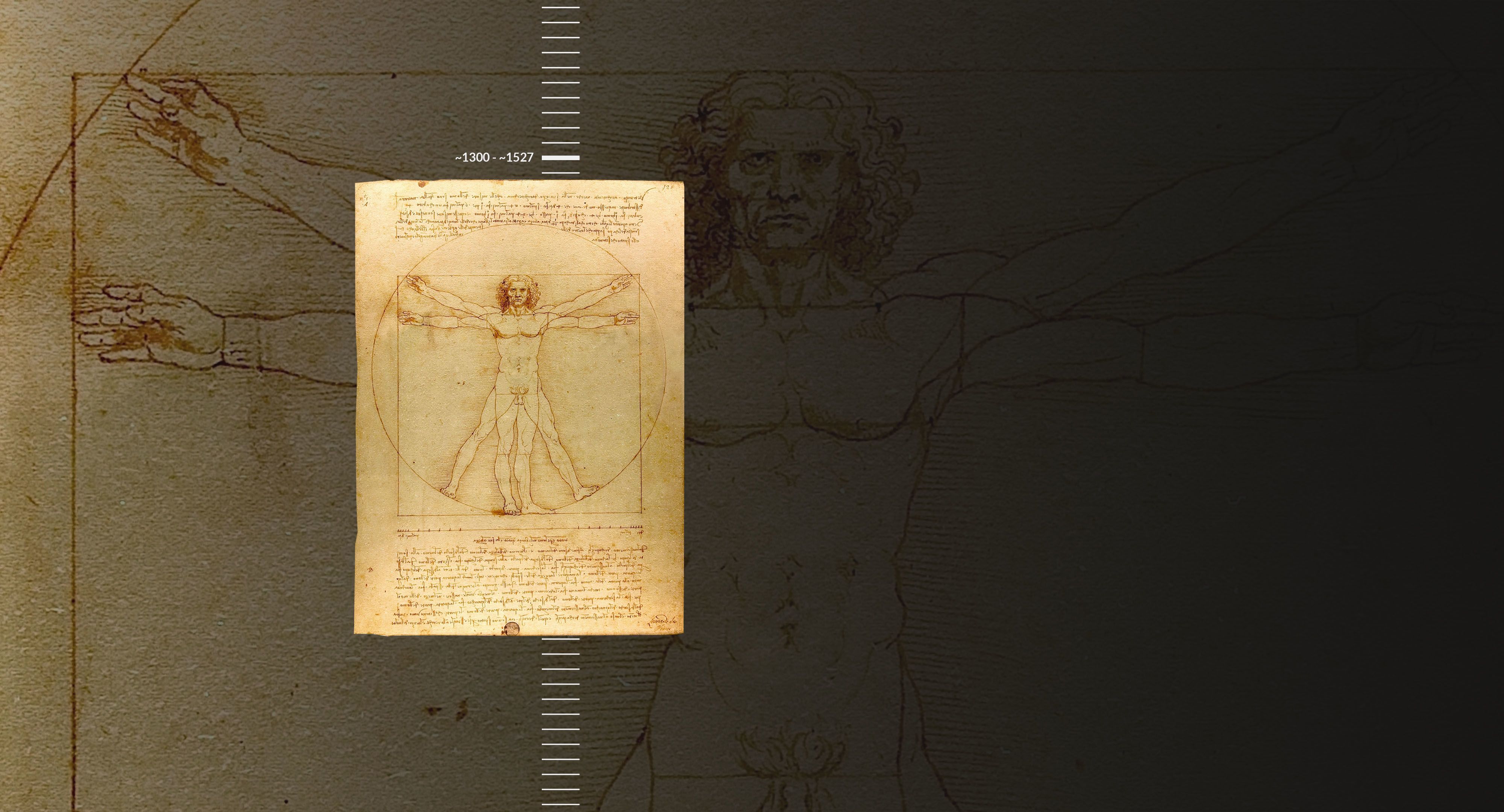 Leonardo Da Vinci's Vetruvian Man.