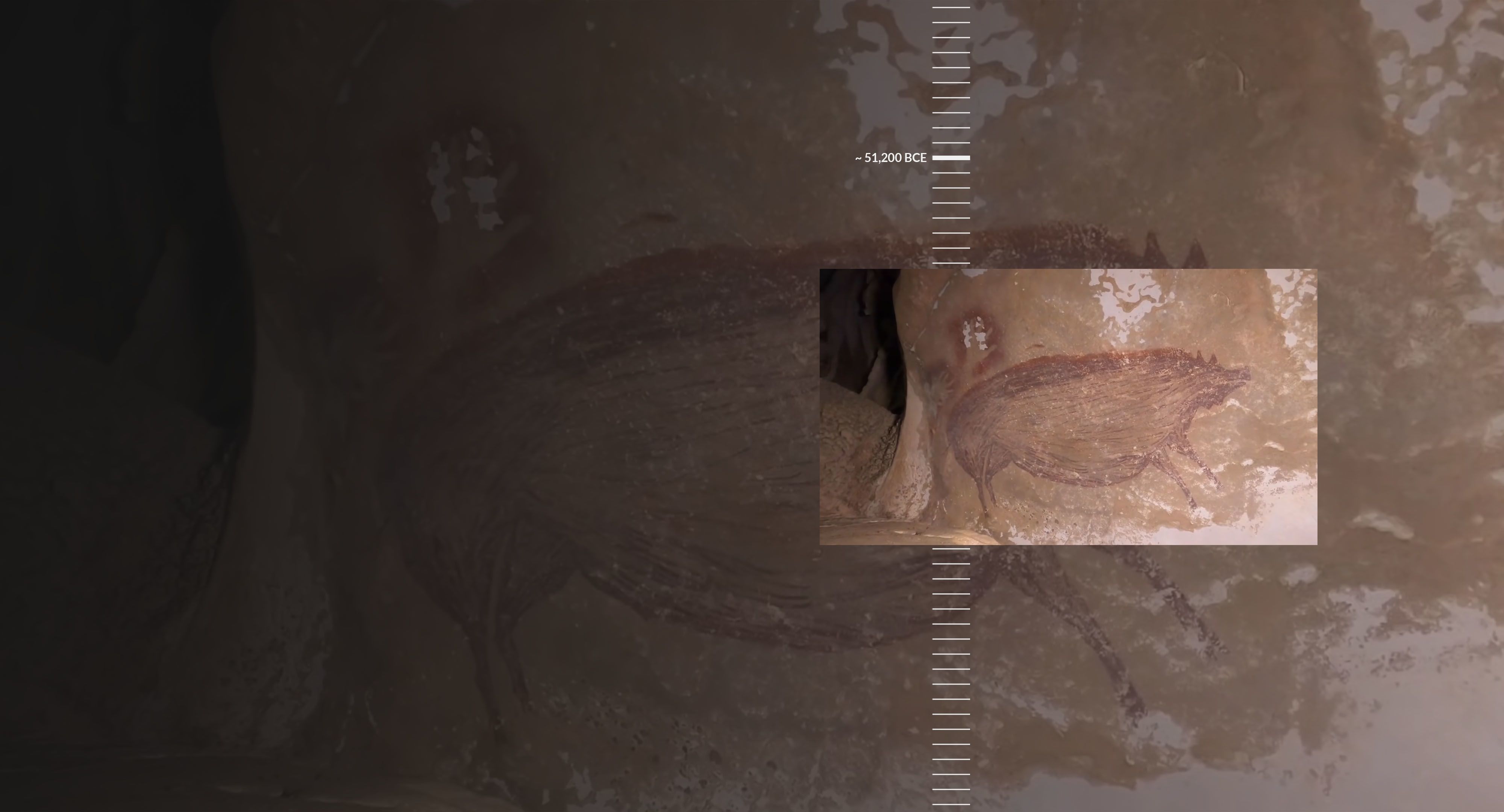 Warty Pig cave painting.