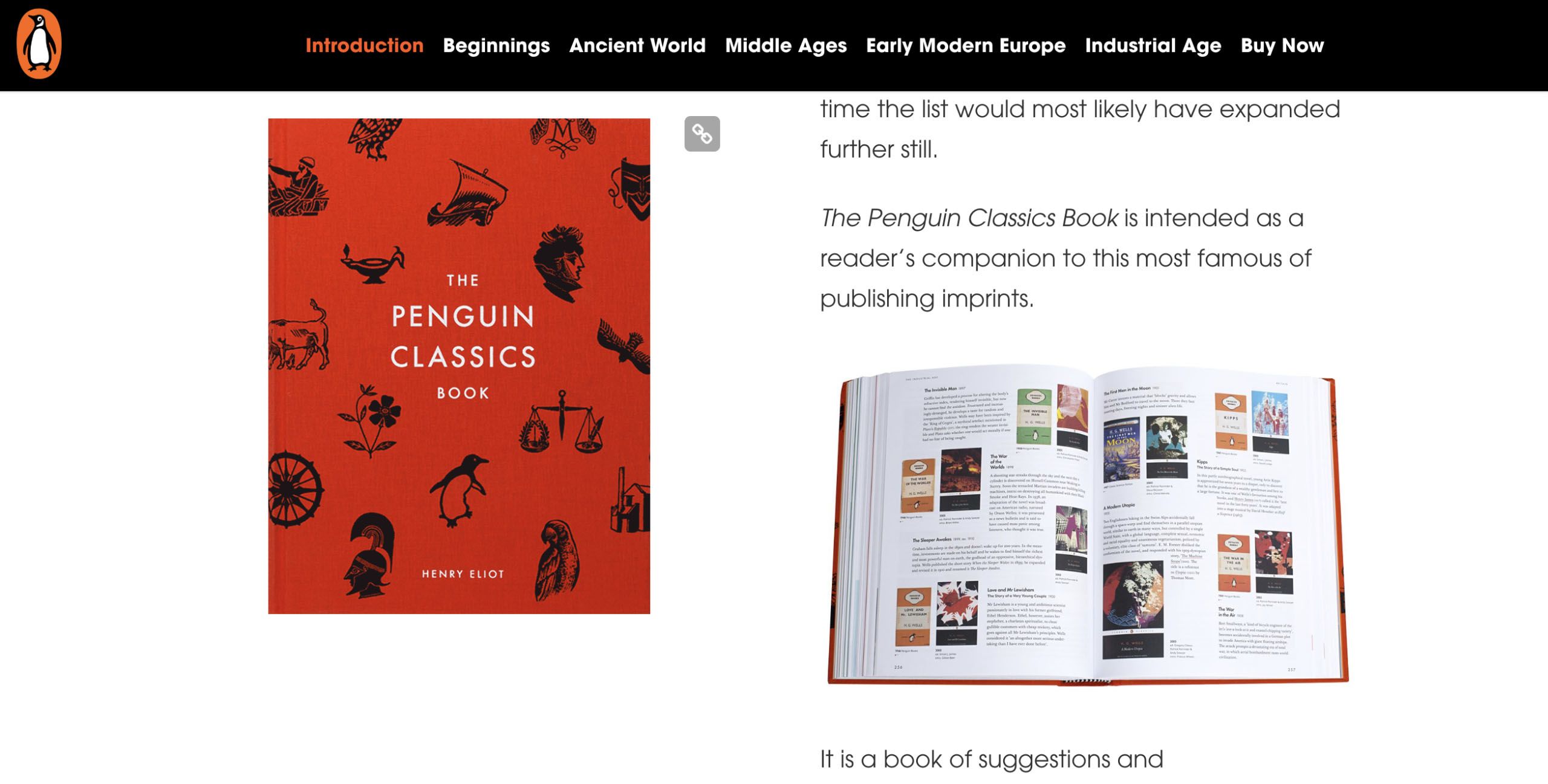 Penguin Books' visual storytelling feature created with Shorthand