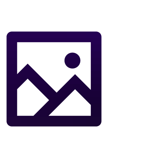 Purple icon of an image frame.