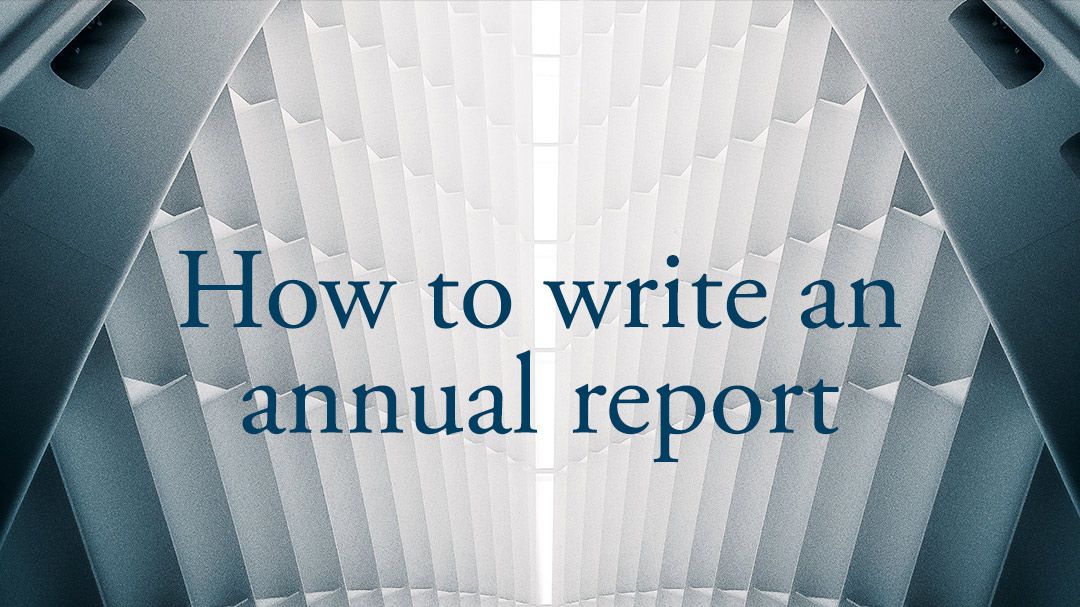 how-to-write-an-annual-report