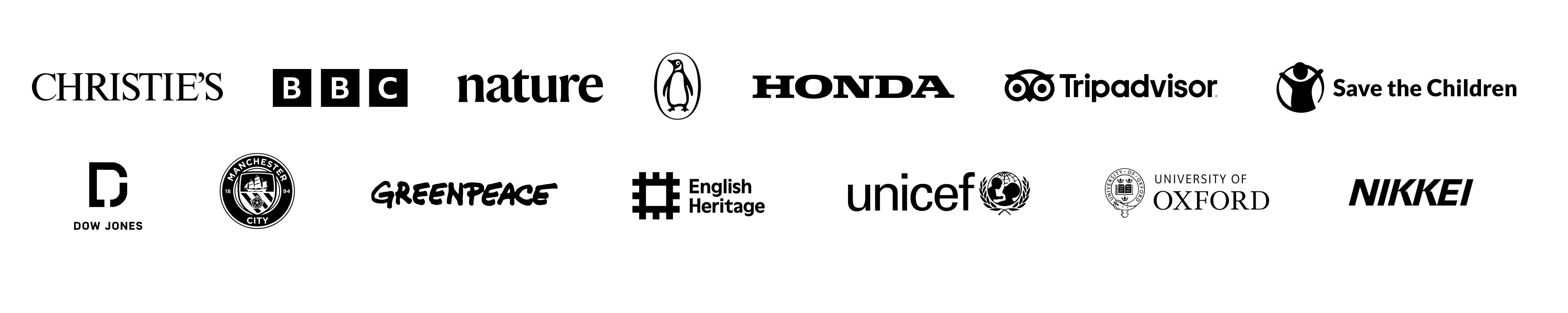 A selection of iconic brand logos.