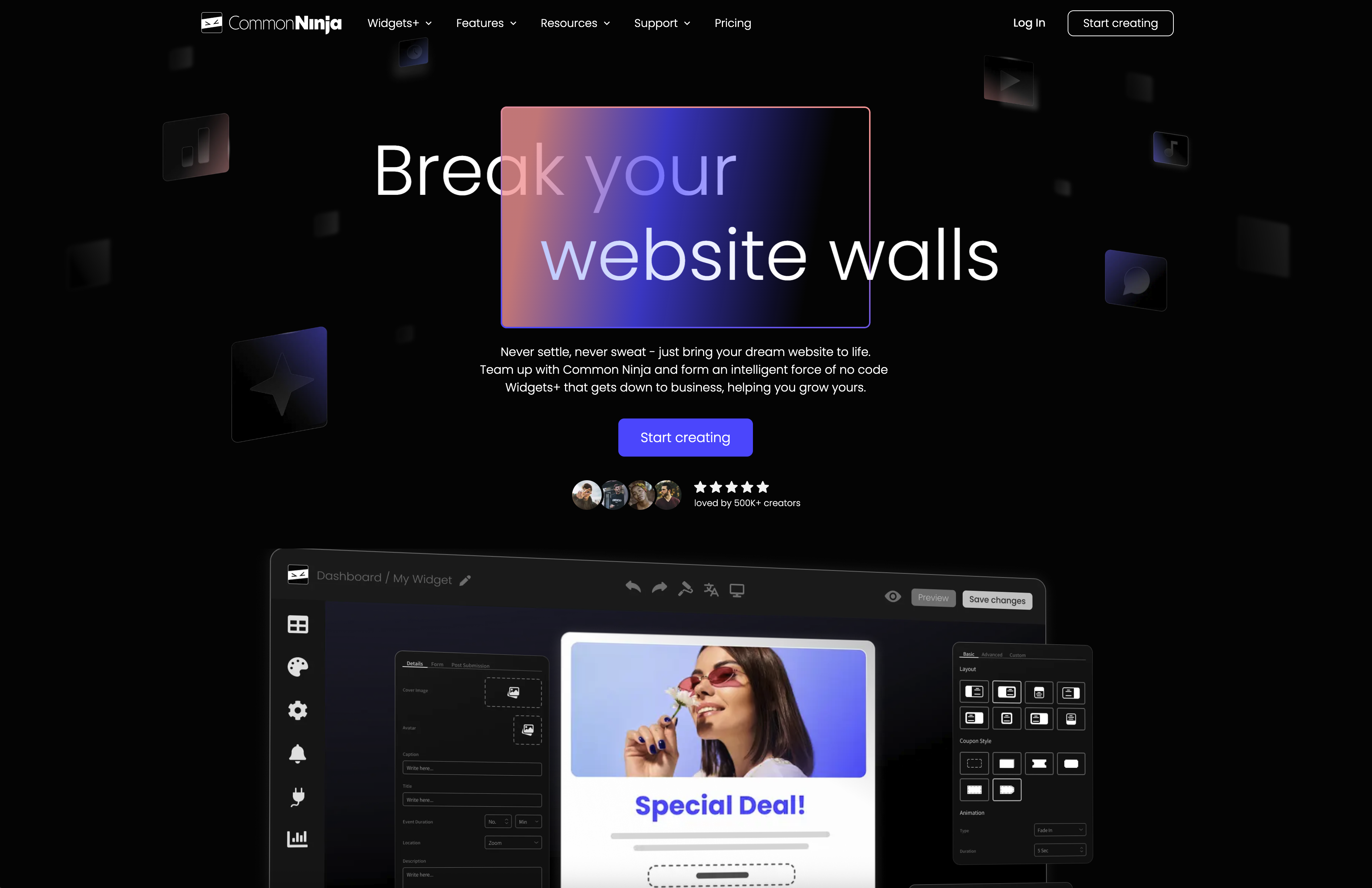 Screenshot from commonninja interactive quiz and forms tool