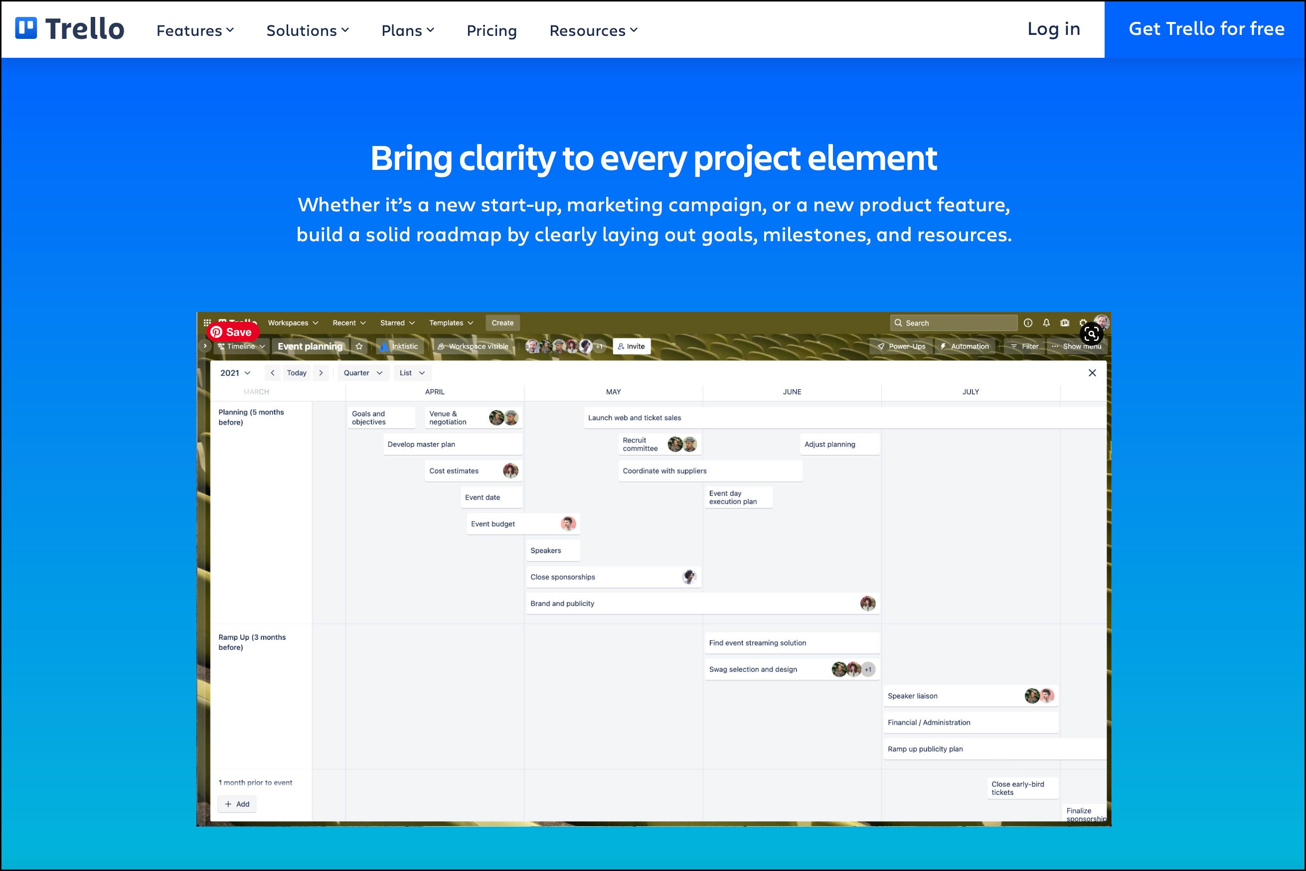 An image of a laptop computer showing an example of Trello.