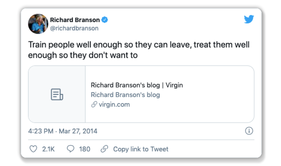 Richard Branson's blog on business and advocacy