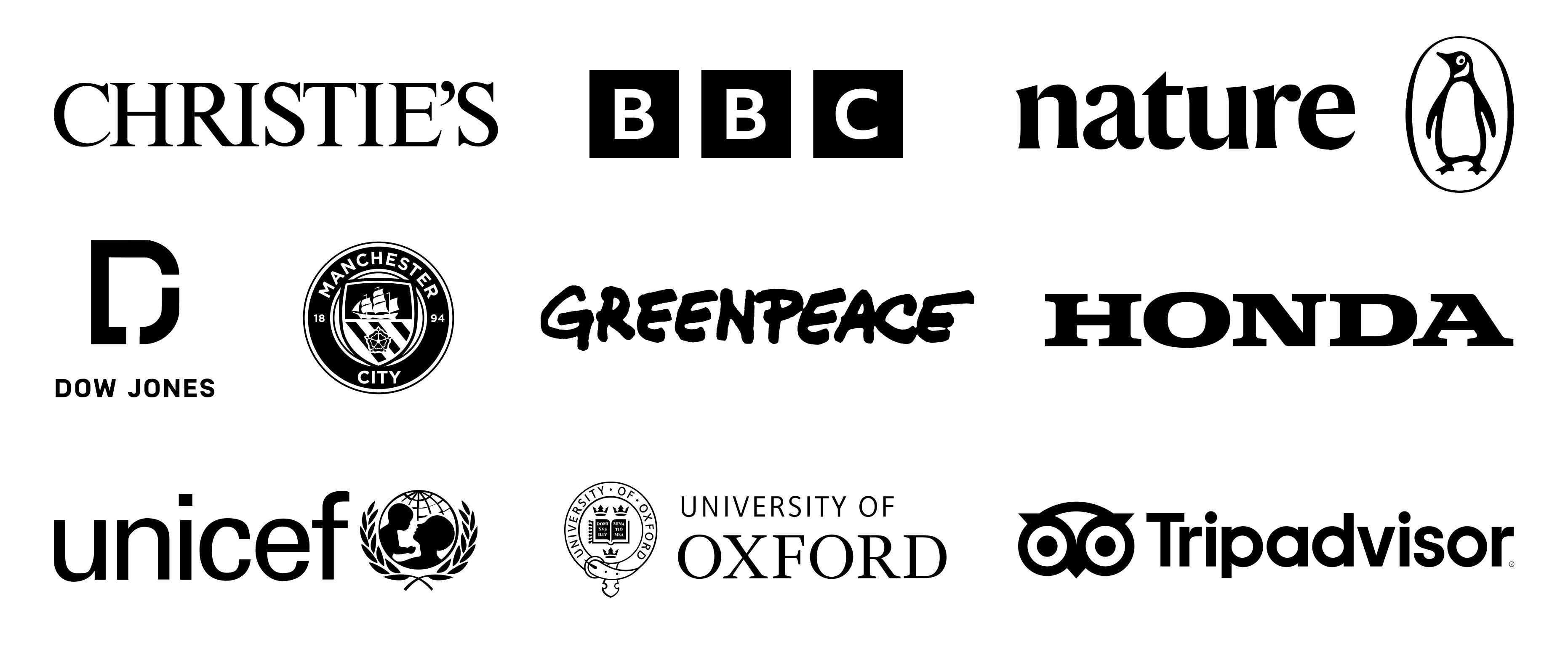 A selection of brand logos