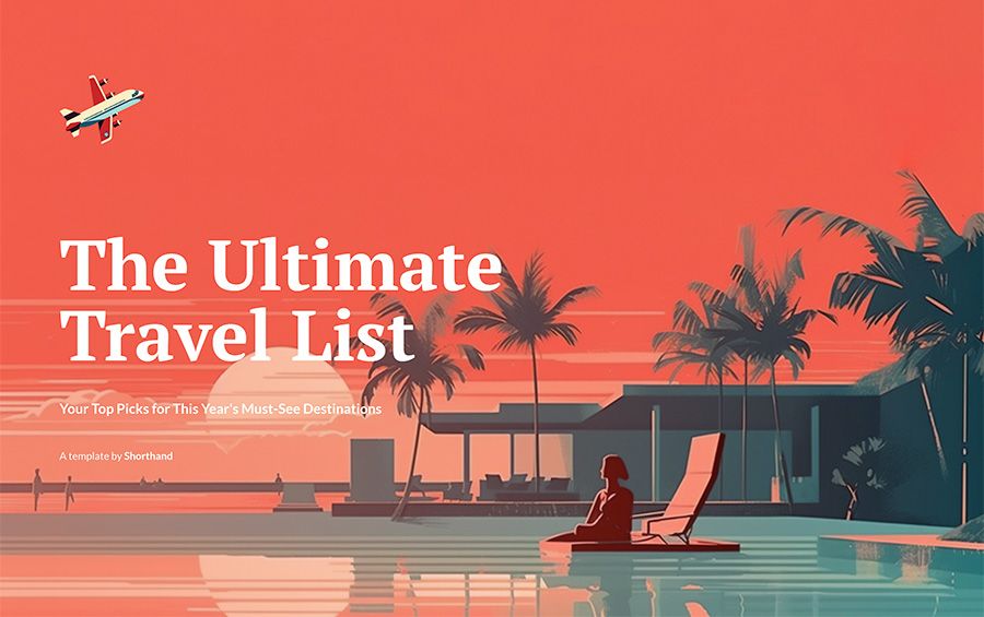 The ultimate travel list template