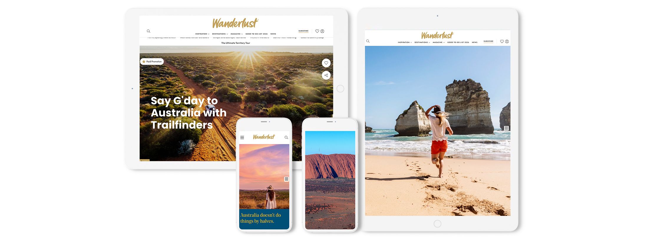 Screenshot of a native advertisement from Wanderlust