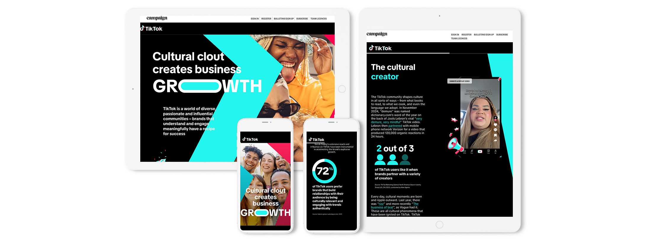 Screenshot of a native advertisement from TikTok