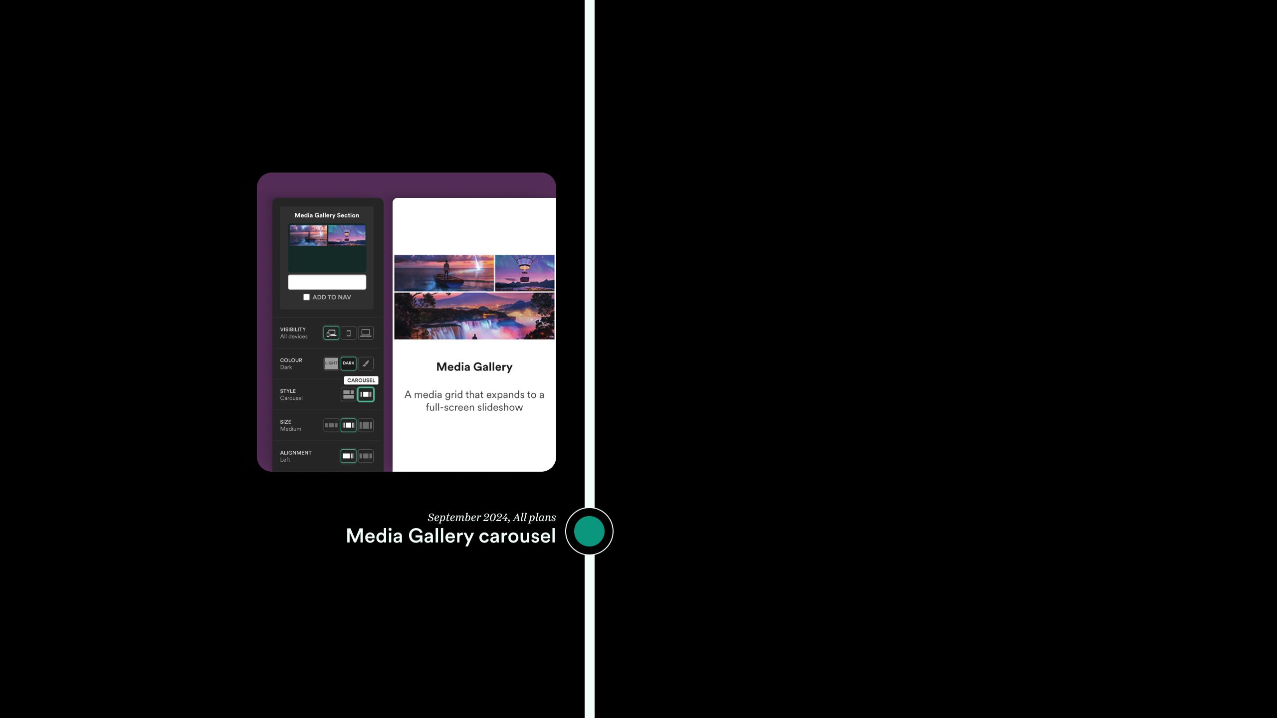 Media Gallery carousel
