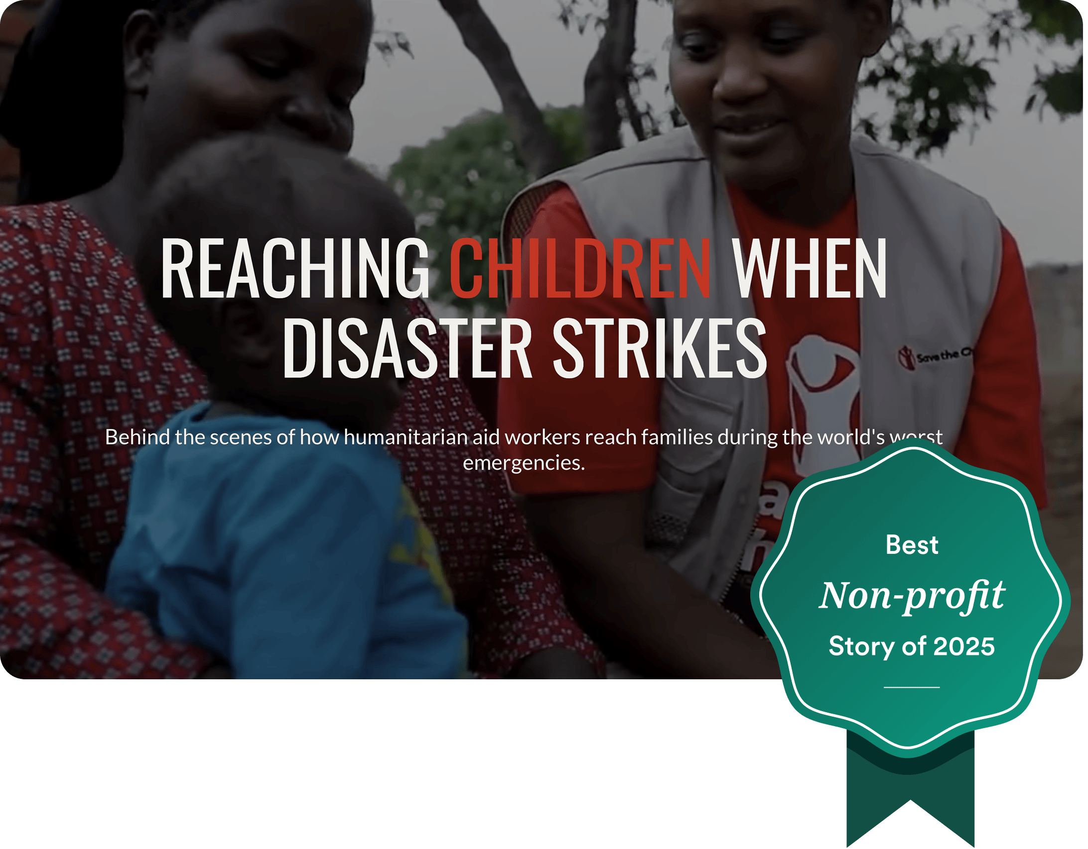 Screenshot of the Best non-profit Story of 2025