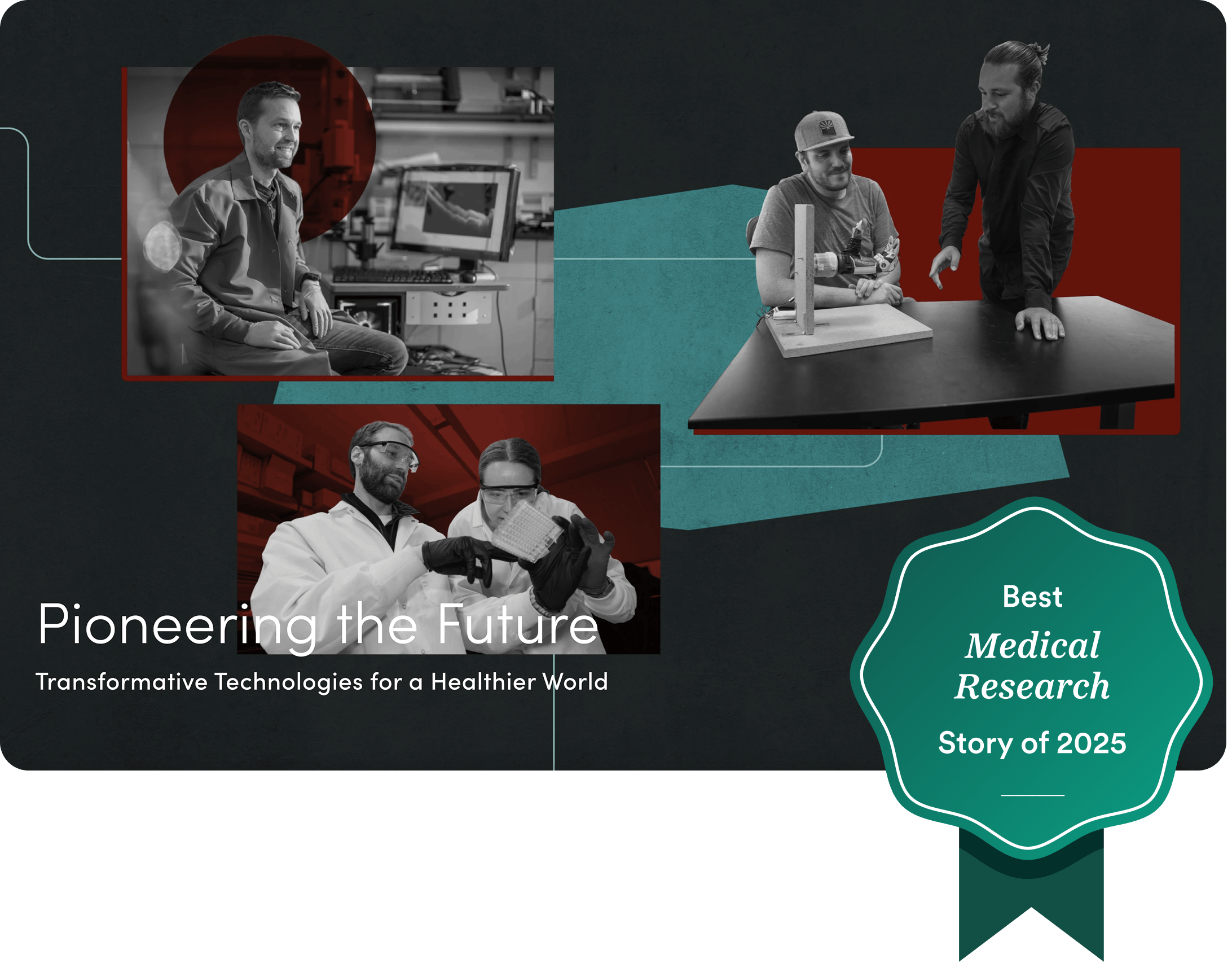 Screenshot of the Medical Research Story of 2025