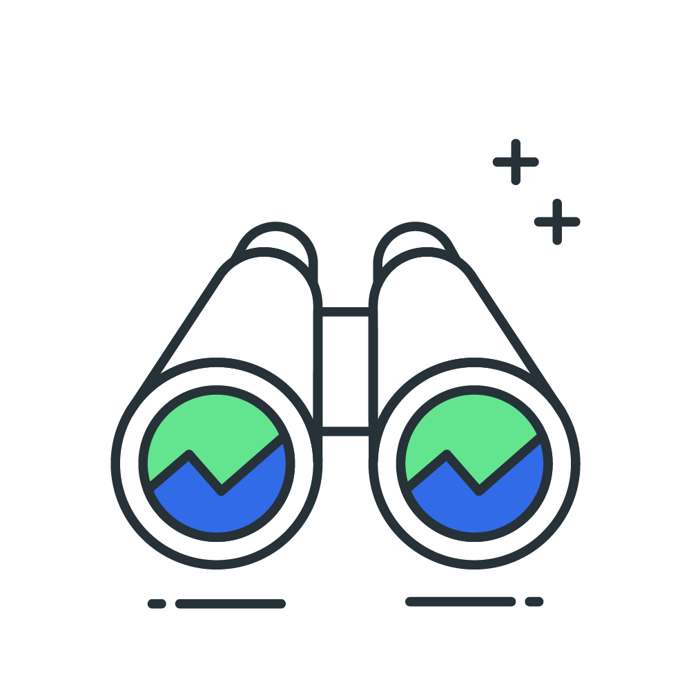 Illustration of binoculars 