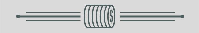 Roll of dollar coins