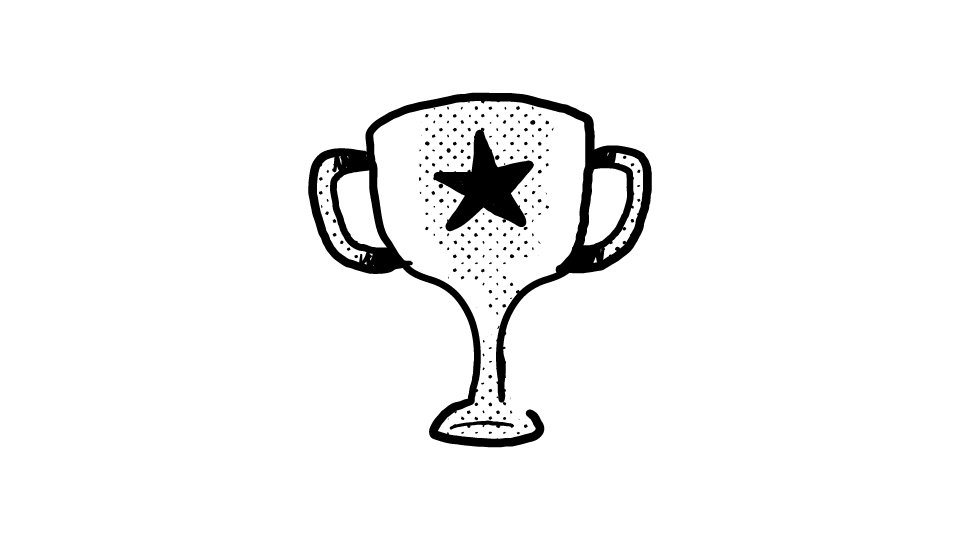 Illustration of a champion cup.